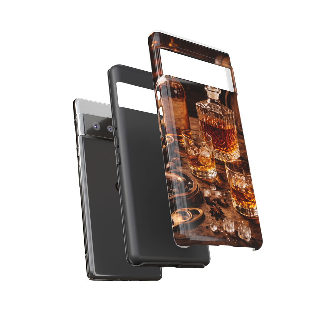 Whiskey Decanter Phone Case — Vintage Bar Spirits Protective Tough Case