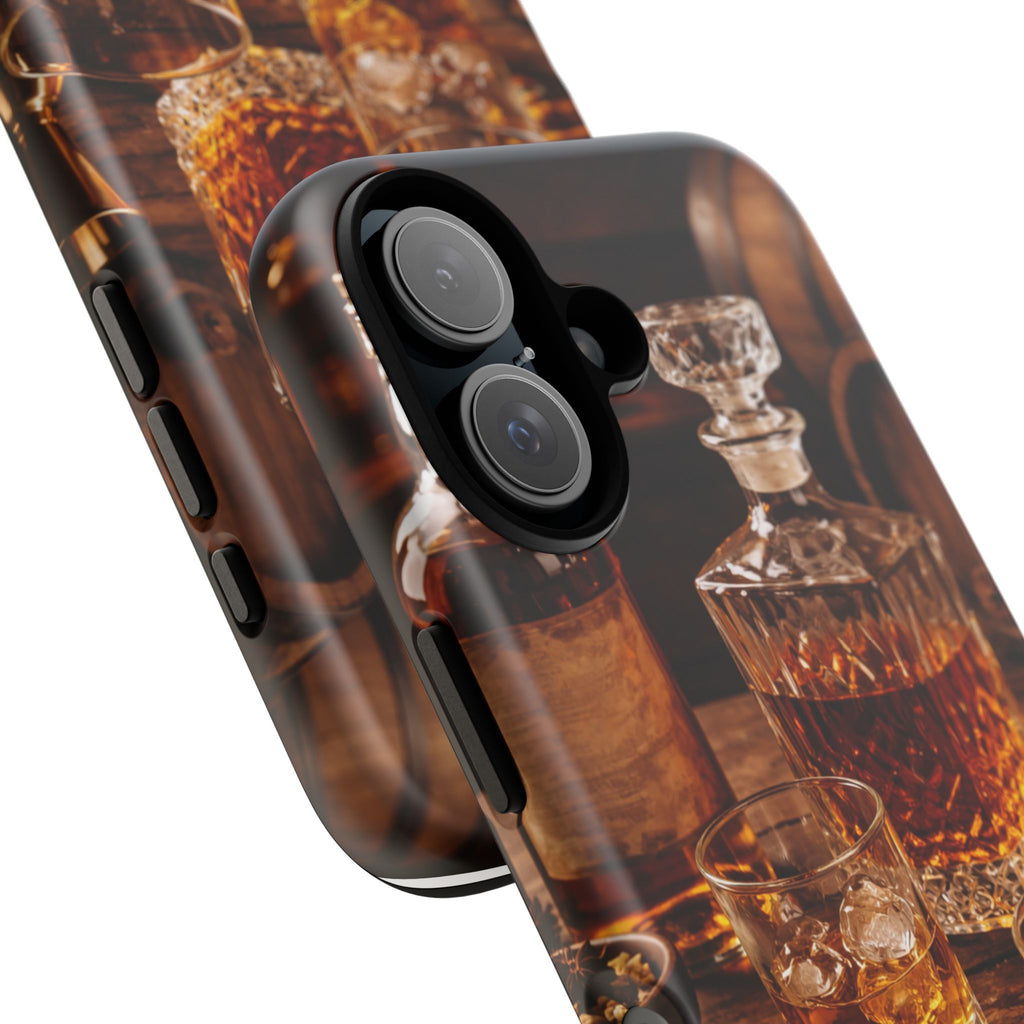 Whiskey Decanter Phone Case — Vintage Bar Spirits Protective Tough Case