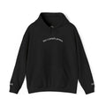 'Not a People Person' Black Hoodie — Minimal Text Embroidered Pullover