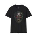 Angry Skull T-Shirt with Red Glowing Eyes — Gothic Horror Graphic Tee