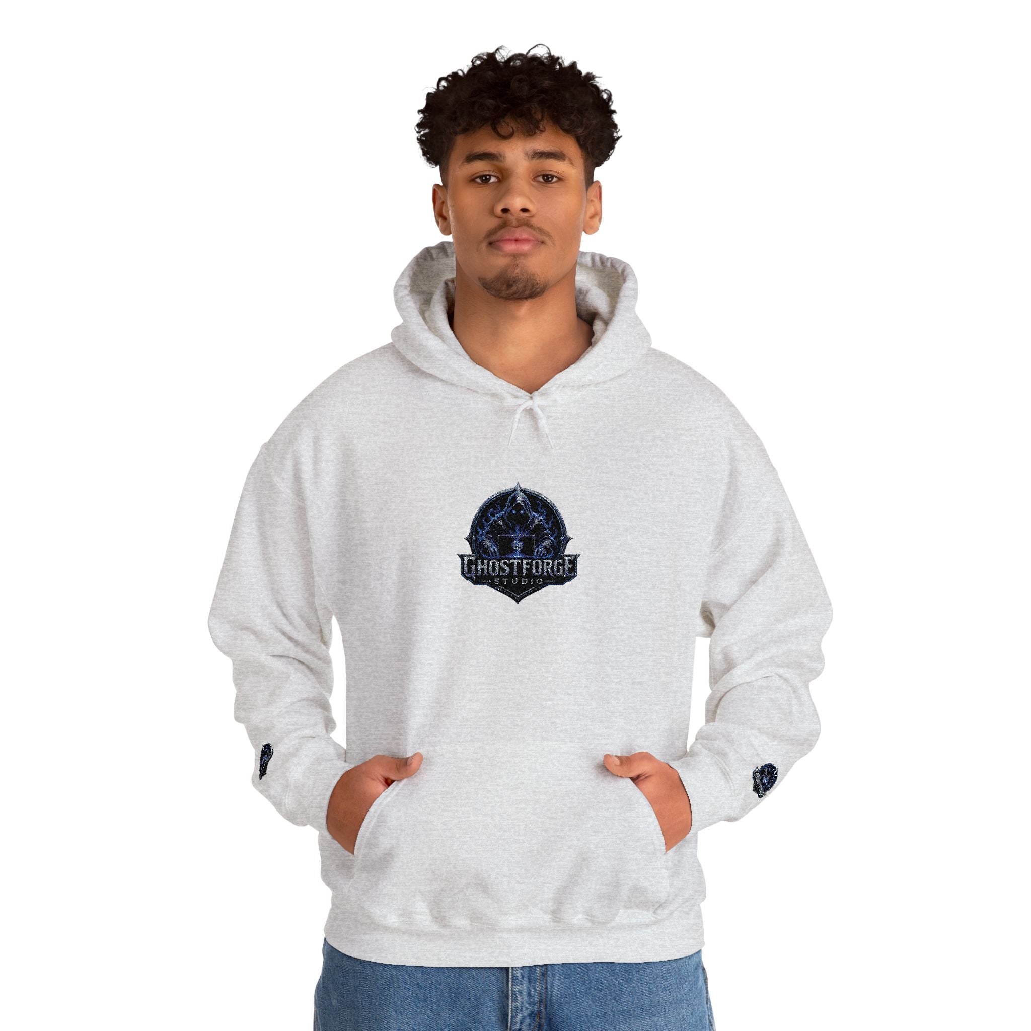 GhostForge Logo Hoodie — Graphic Wraith Hooded Sweatshirt