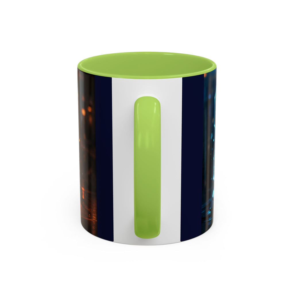 Coffee Mug — Neon Sign “May Contain Whiskey” Accent Mug (11/15 oz)