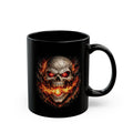 Flaming Skull Coffee Mug – Gothic Skull with Fiery Eyes (11oz & 15oz)