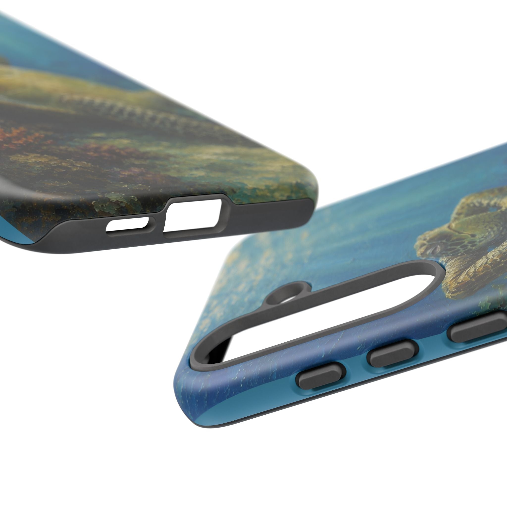 Sea Turtle Relaxation Phone Case — Ocean Underwater Art Protective Tough Case