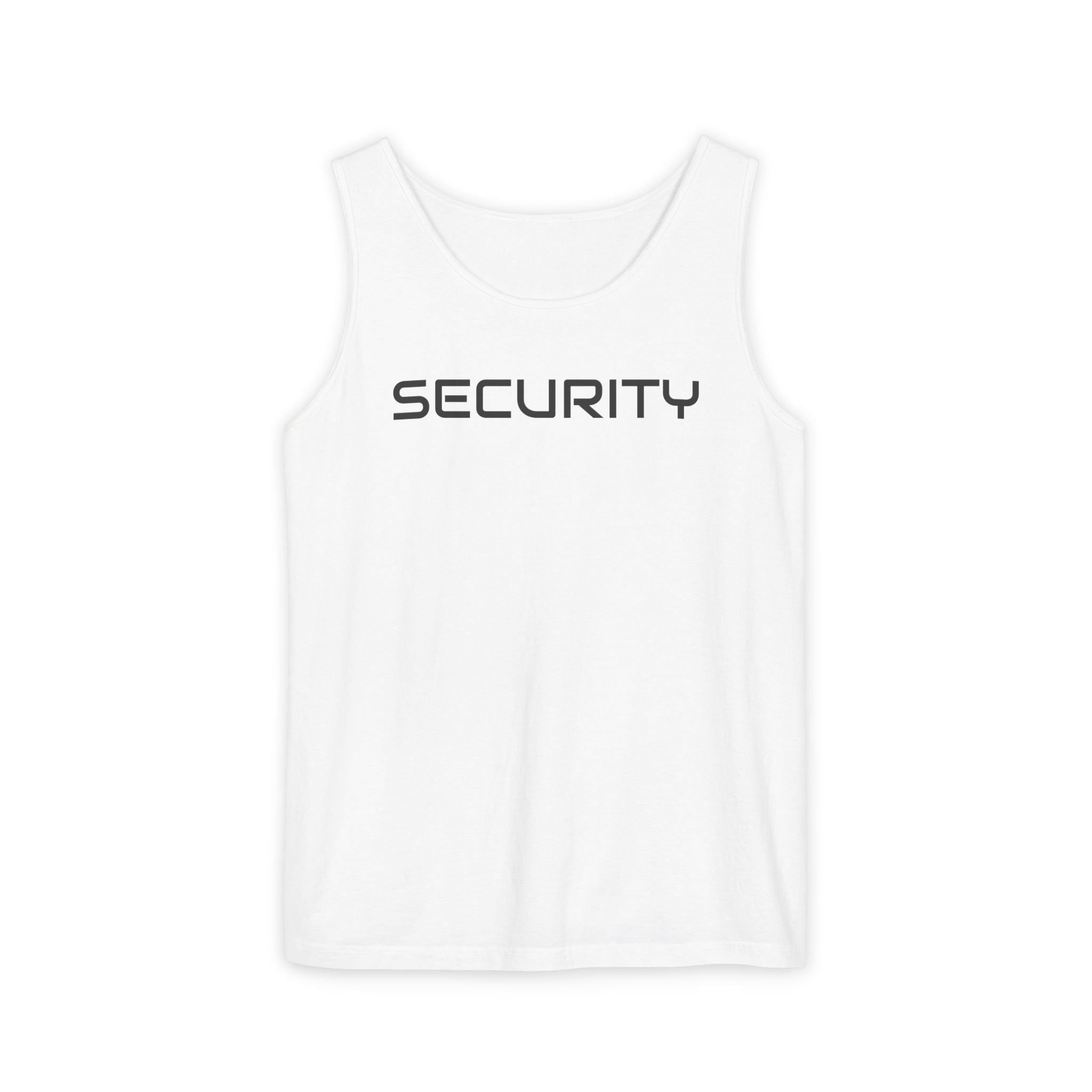 SECURITY Graphic Tank Top — Bold 'SECURITY' Streetwear Muscle Tee