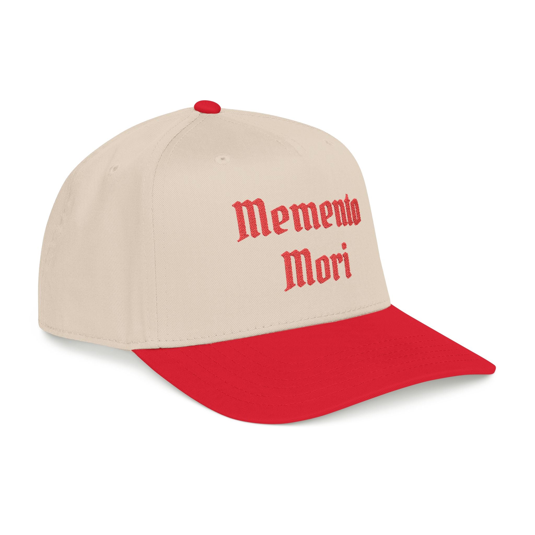 Mid Profile "Memento Mori" Embroidered Baseball Cap