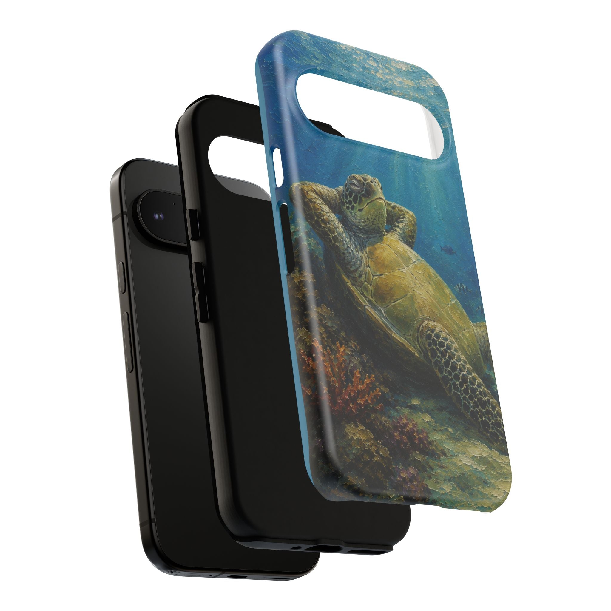 Sea Turtle Relaxation Phone Case — Ocean Underwater Art Protective Tough Case