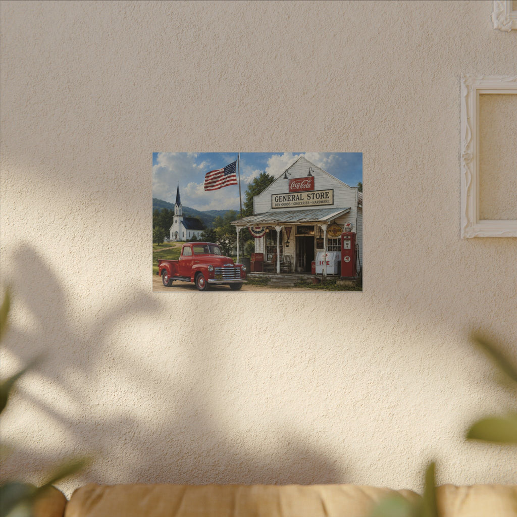 Vintage Americana General Store Canvas