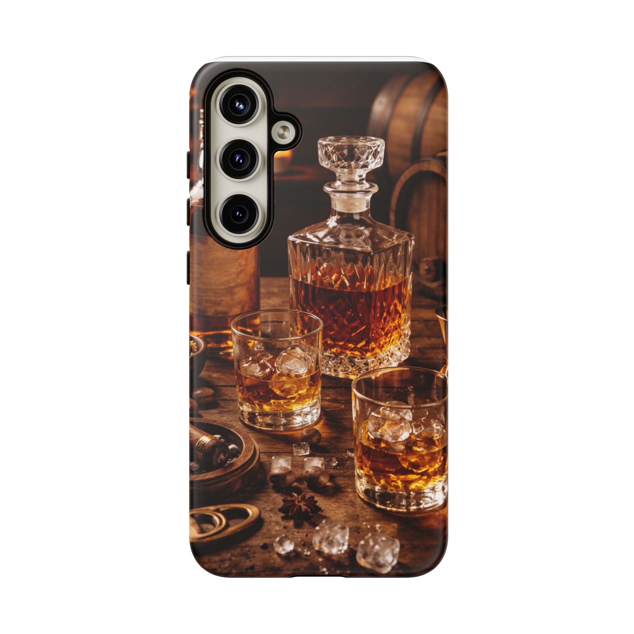 Whiskey Decanter Phone Case — Vintage Bar Spirits Protective Tough Case