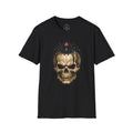 Skull with Black Widow Spider Graphic Gothic T-Shirt