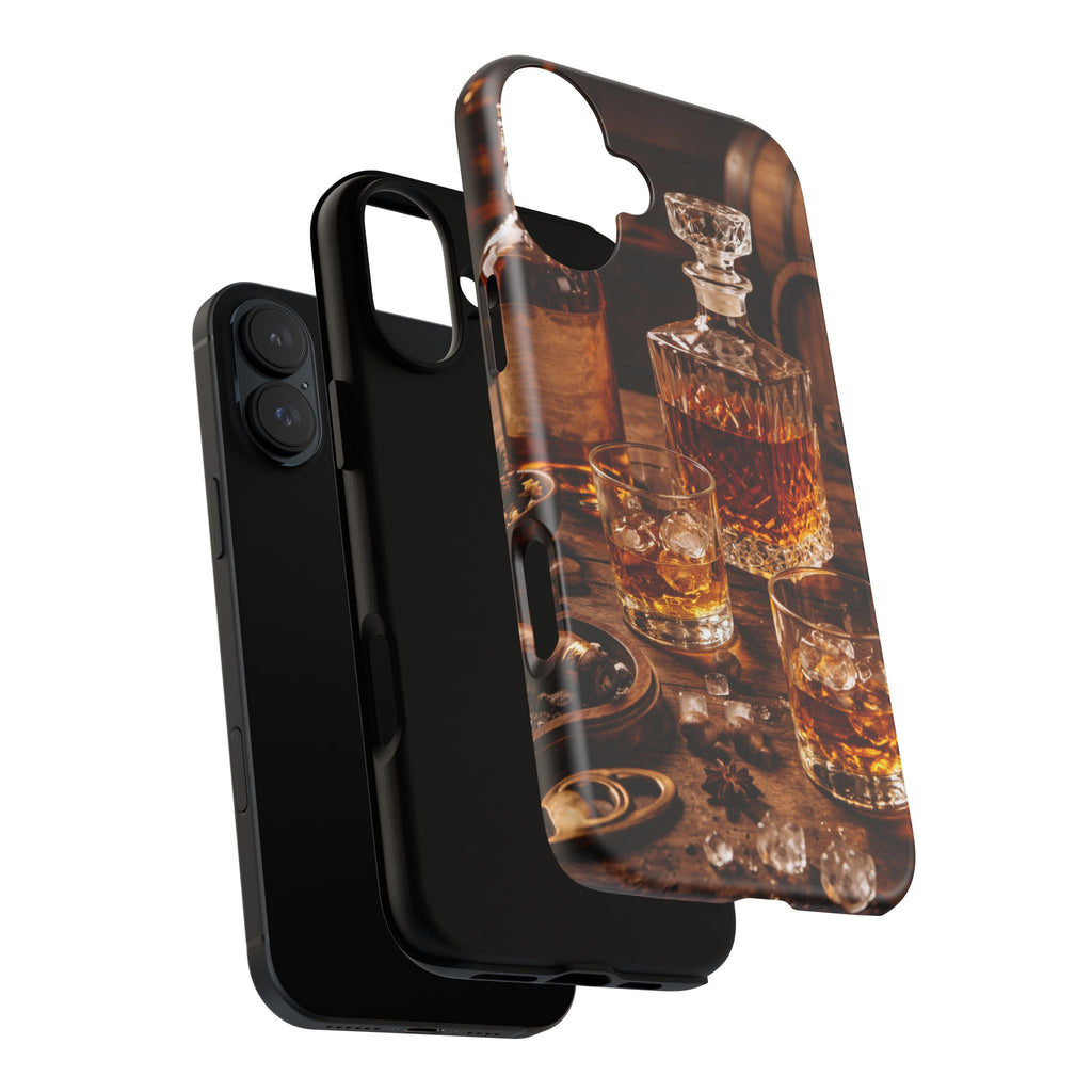 Whiskey Decanter Phone Case — Vintage Bar Spirits Protective Tough Case