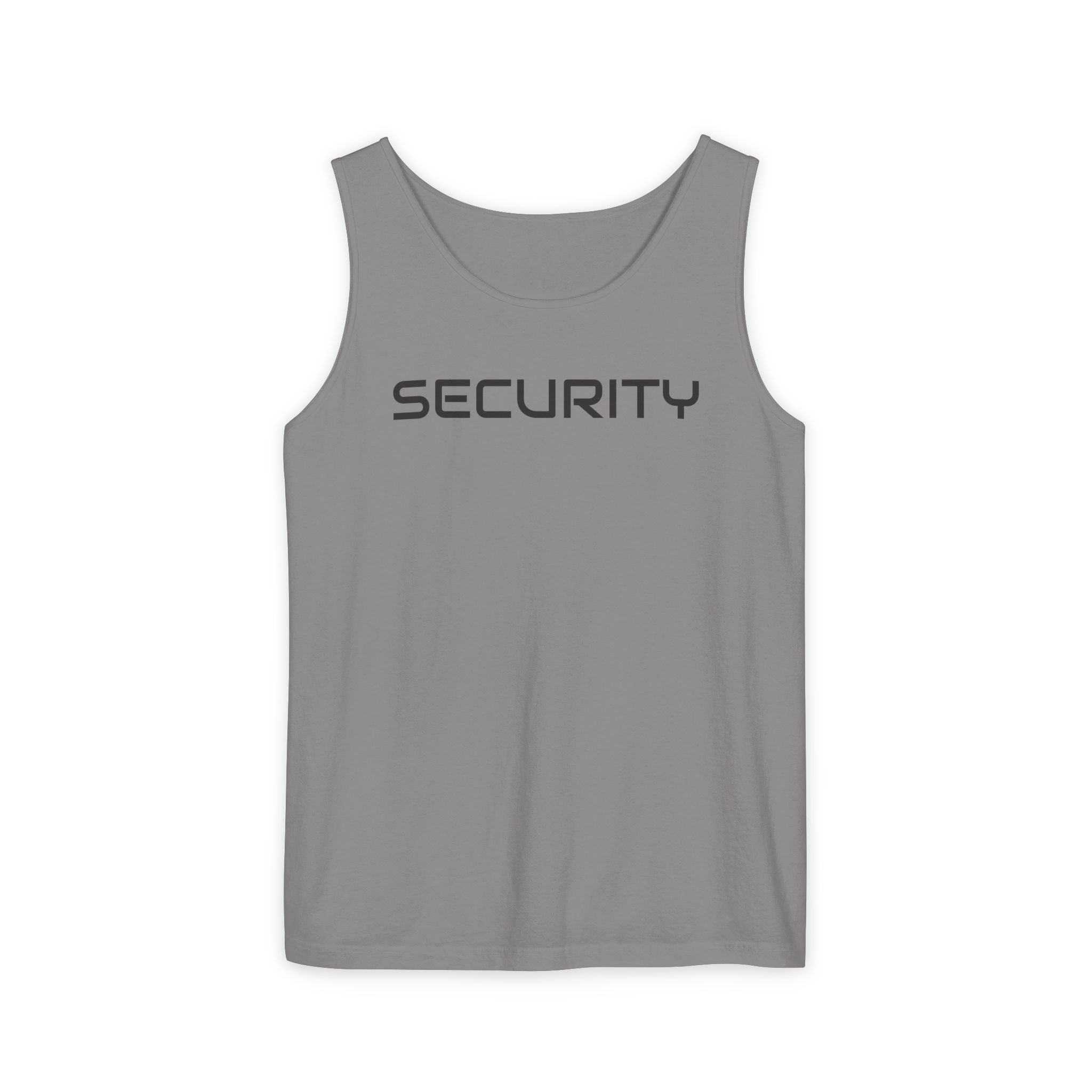 SECURITY Graphic Tank Top — Bold 'SECURITY' Streetwear Muscle Tee