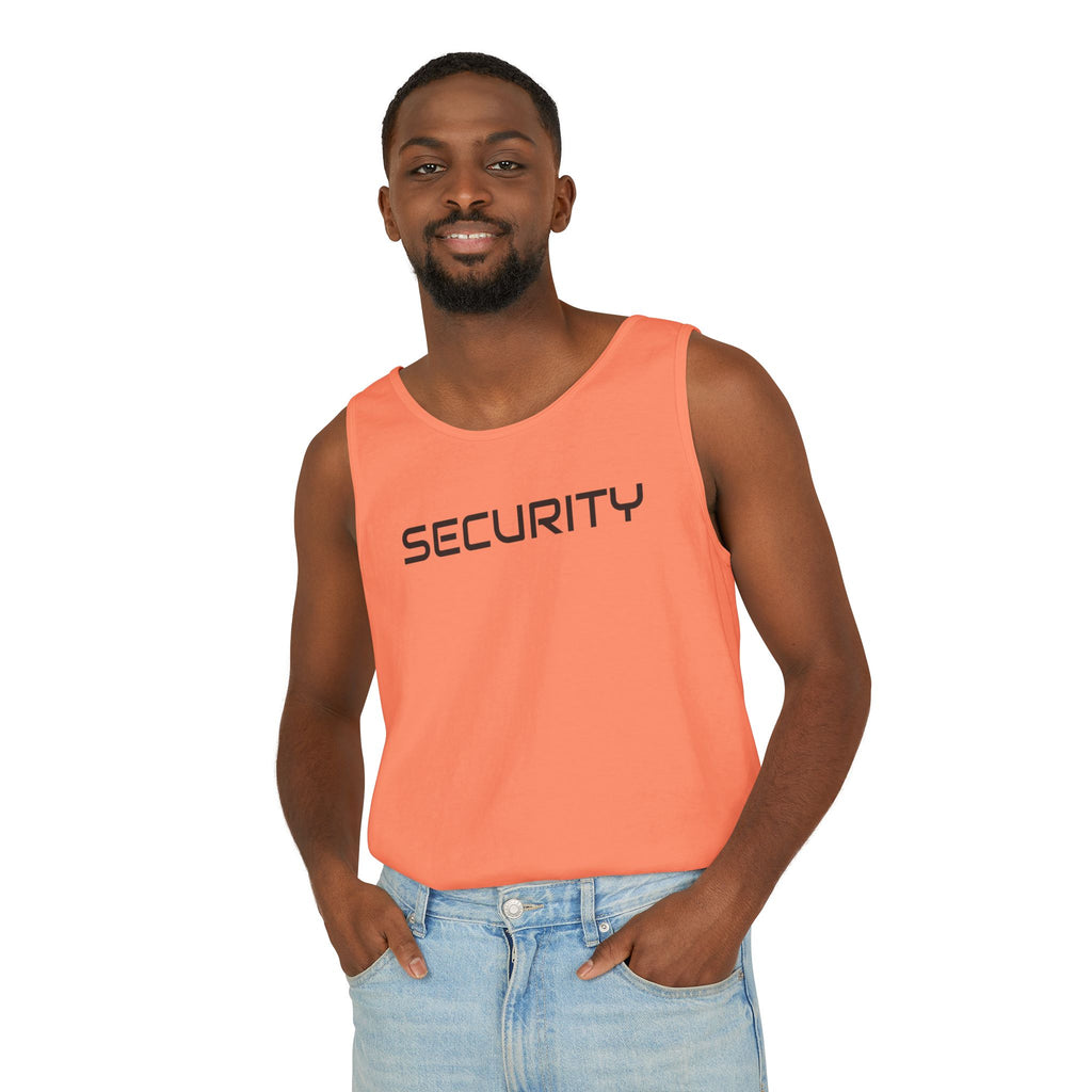 SECURITY Graphic Tank Top — Bold 'SECURITY' Streetwear Muscle Tee