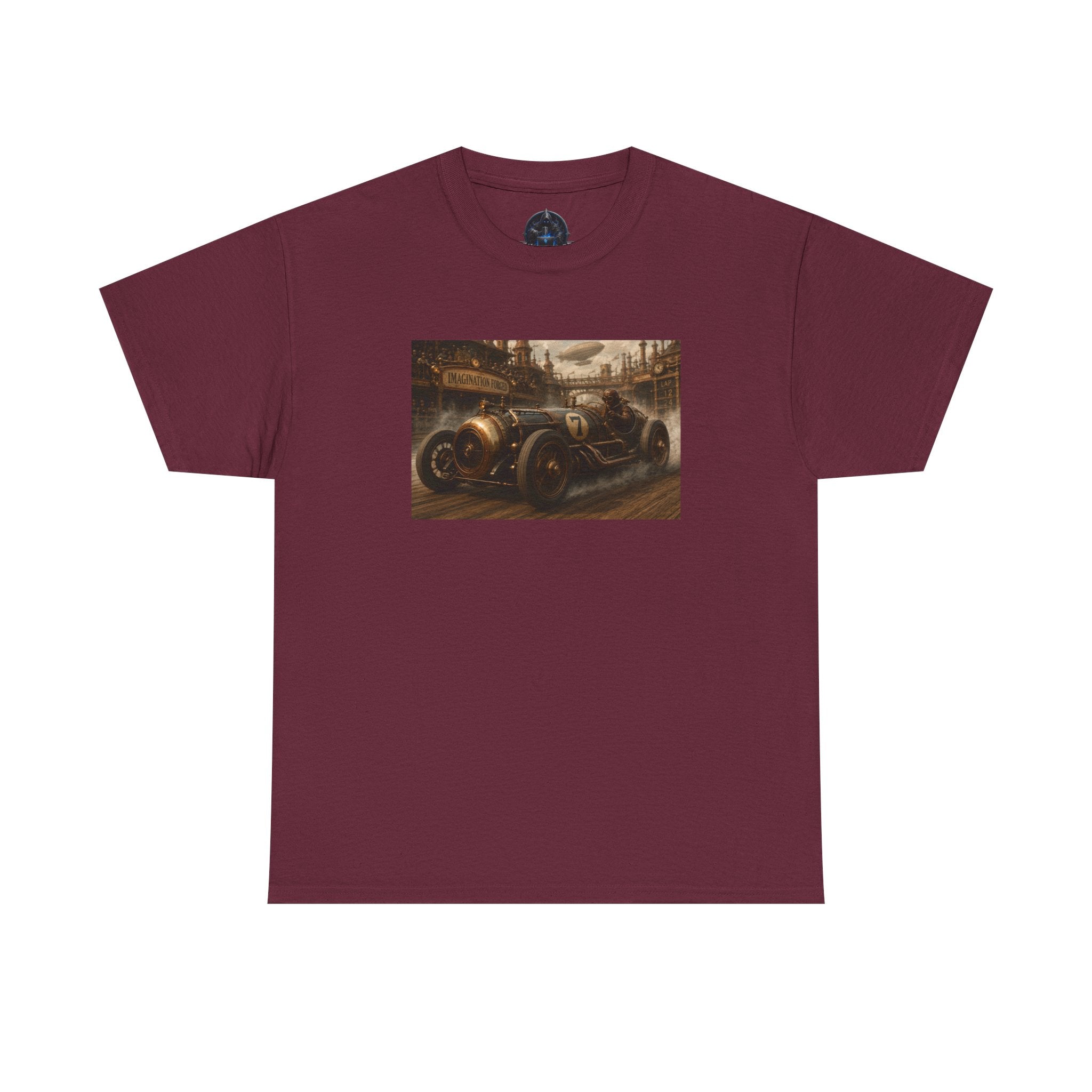 Steampunk Racecar Tee — Classic Antique Car Graphic T-Shirt