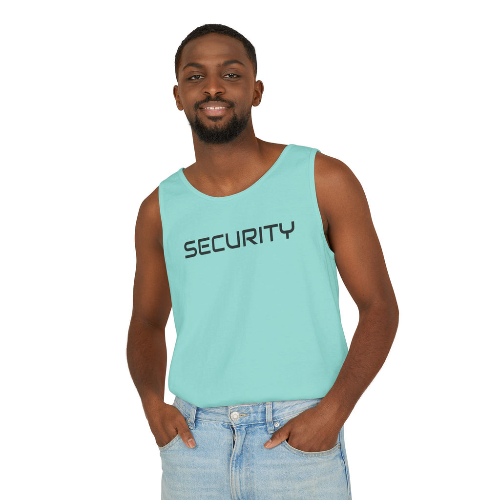 SECURITY Graphic Tank Top — Bold 'SECURITY' Streetwear Muscle Tee