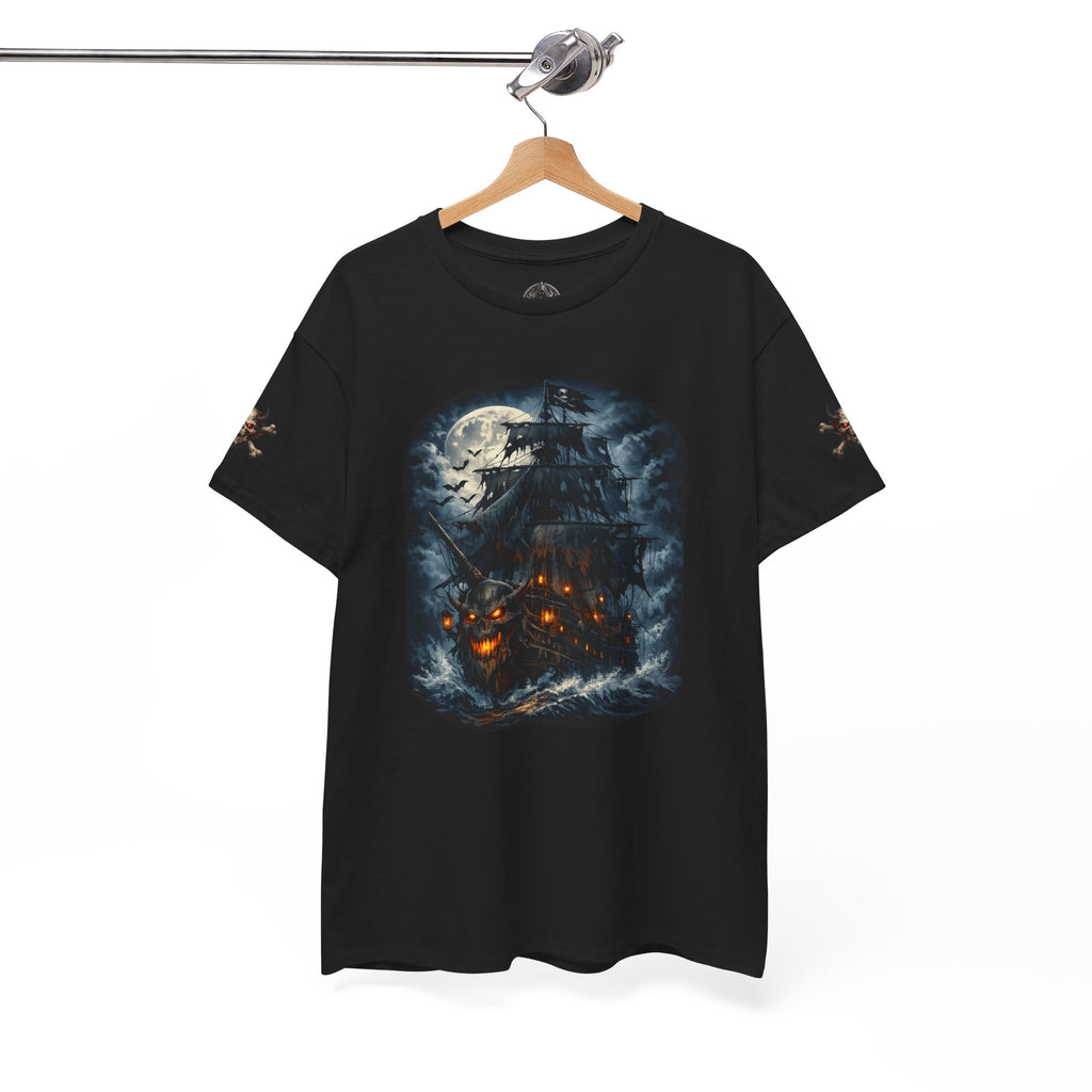Premium Pirate Tee — Blackhearts Inc. Ghost Ship Graphic T‑Shirt