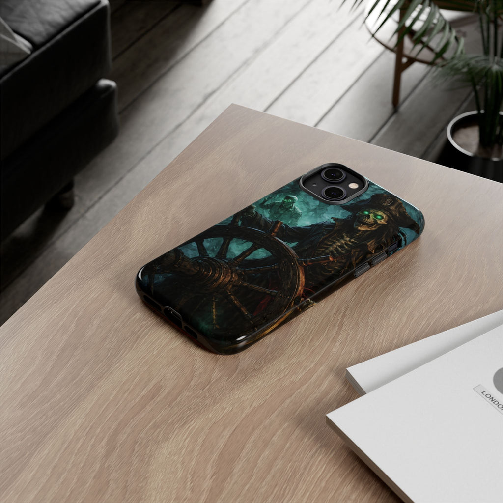 Pirate Skeleton Phone Case — Haunted Ship Captain iPhone Cover