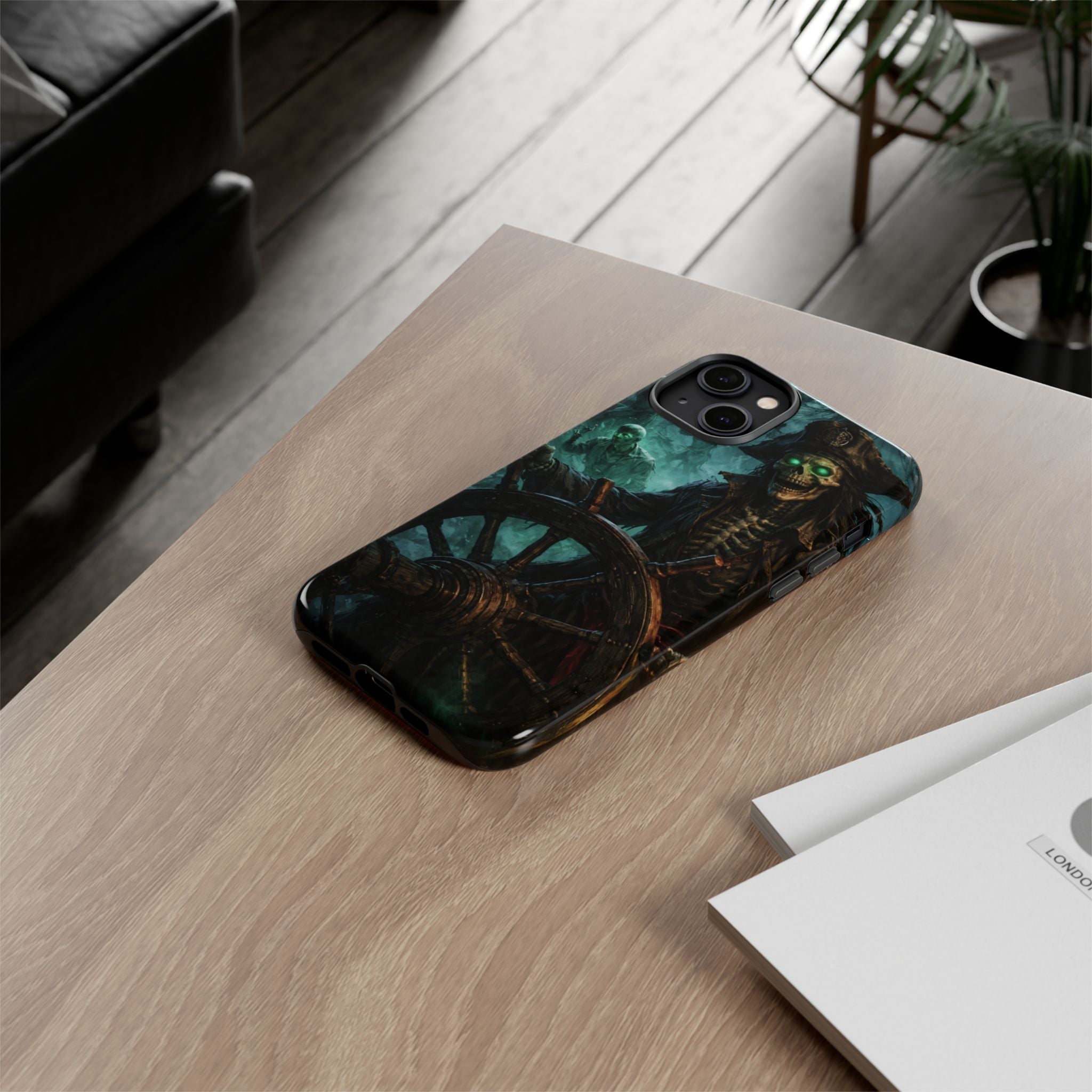 Pirate Skeleton Phone Case — Haunted Ship Captain iPhone Cover
