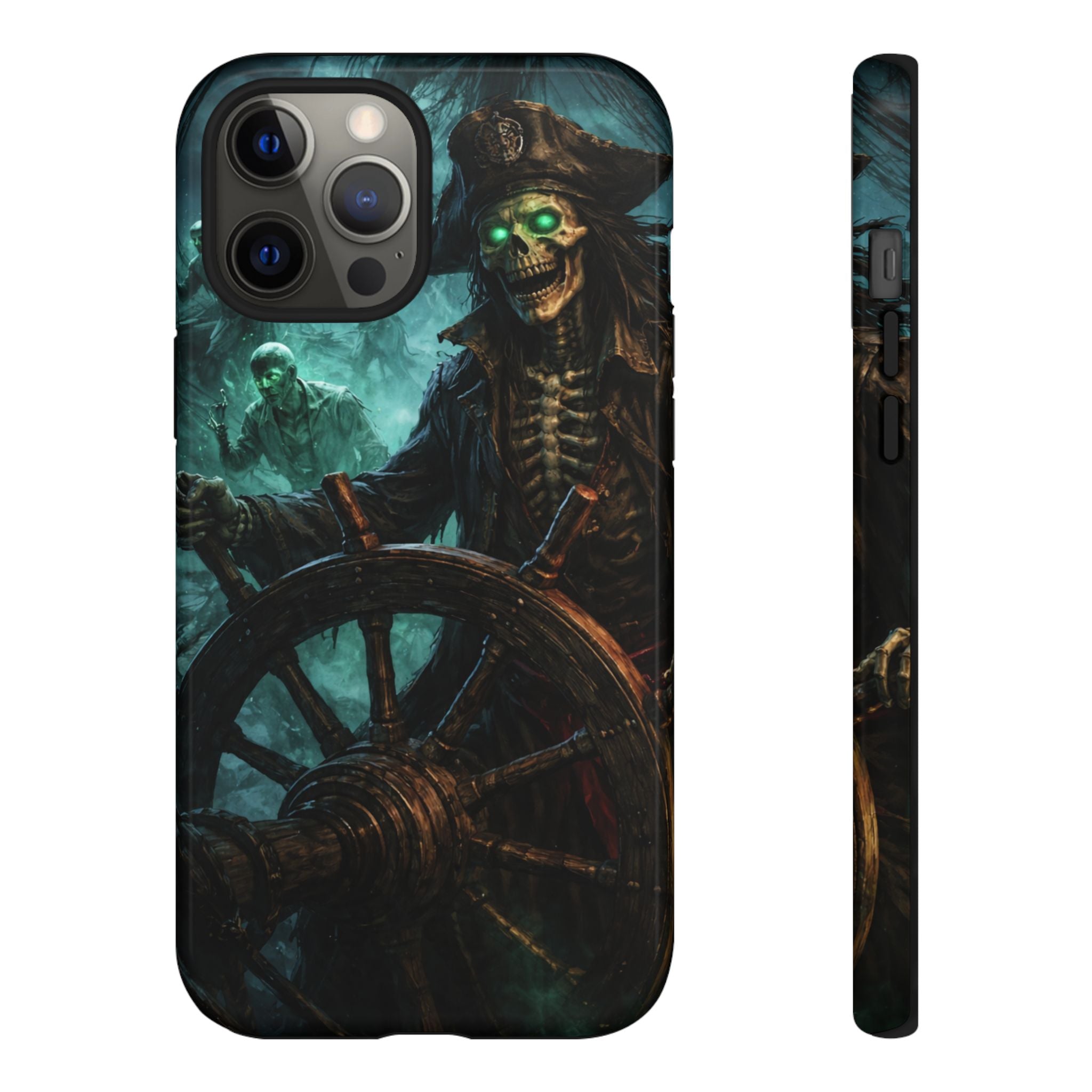 Pirate Skeleton Phone Case — Haunted Ship Captain iPhone Cover
