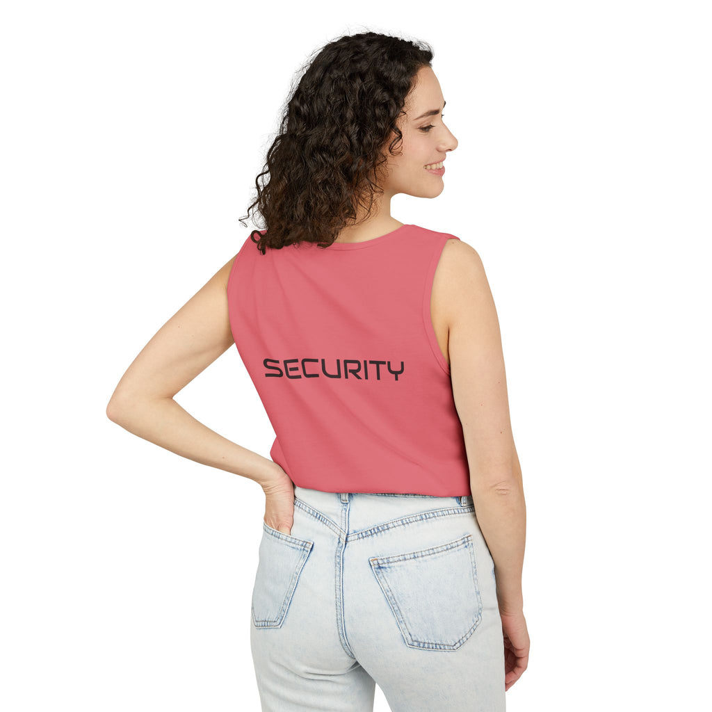 SECURITY Graphic Tank Top — Bold 'SECURITY' Streetwear Muscle Tee