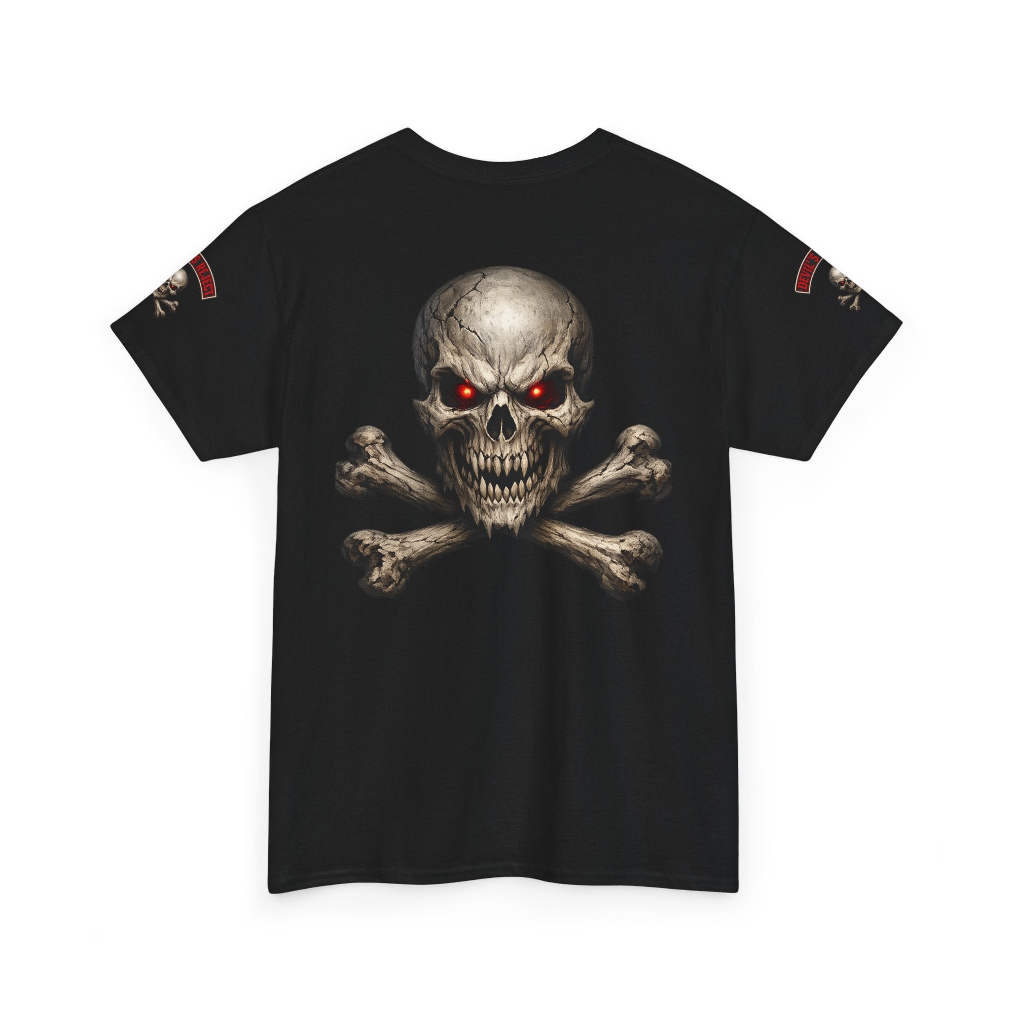 Premium Skull & Crossbones Graphic Tee — Red-Eye Pirate Skull T-Shirt