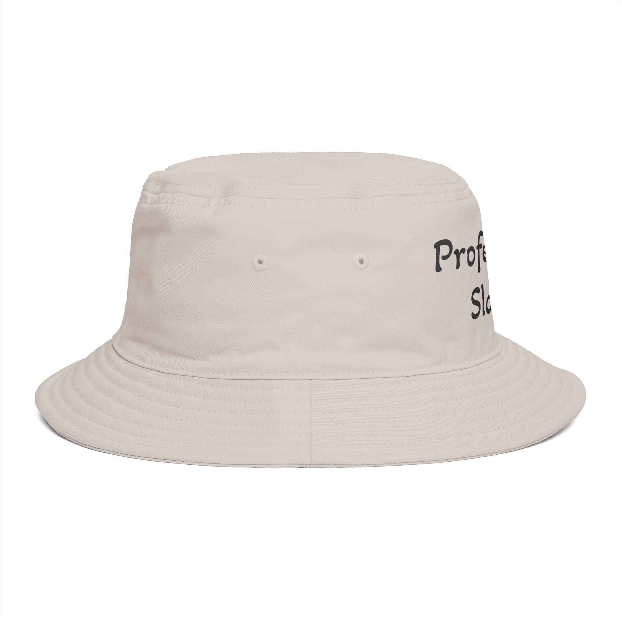 Professional Slacker Bucket Hat — Funny Casual Brim Hat for Laid-Back Style