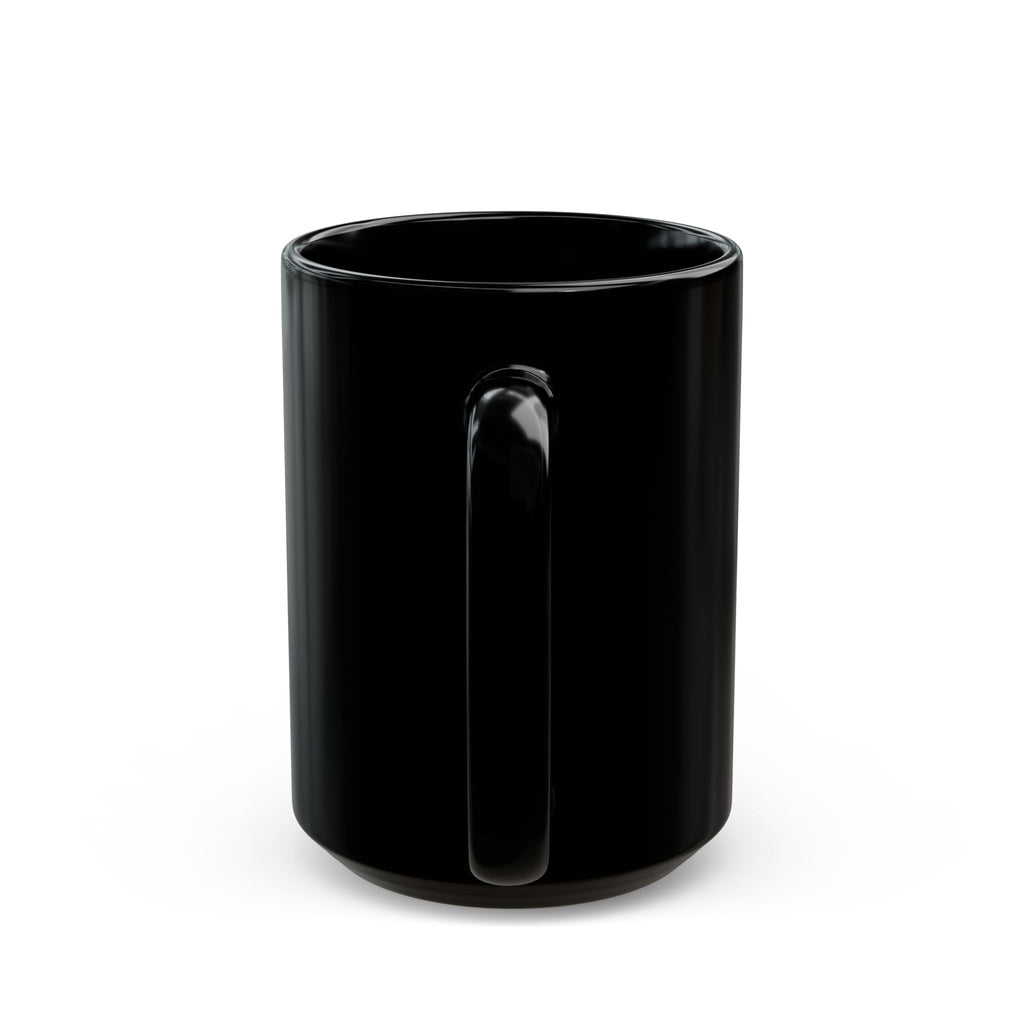 Steampunk Vintage Racecar Black Mug - 'Finish' Retro Racing Coffee Cup (11oz/15oz)