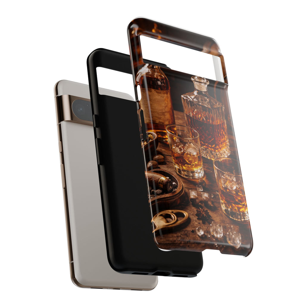 Whiskey Decanter Phone Case — Vintage Bar Spirits Protective Tough Case
