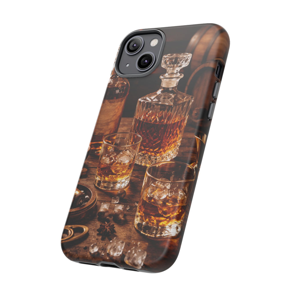 Whiskey Decanter Phone Case — Vintage Bar Spirits Protective Tough Case