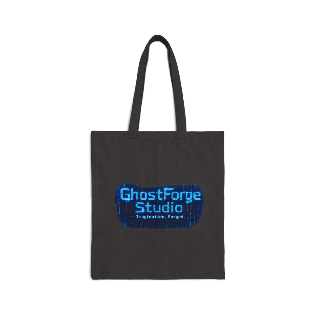 GhostForge Logo Tote Bag — Cotton Canvas Reusable Shopper