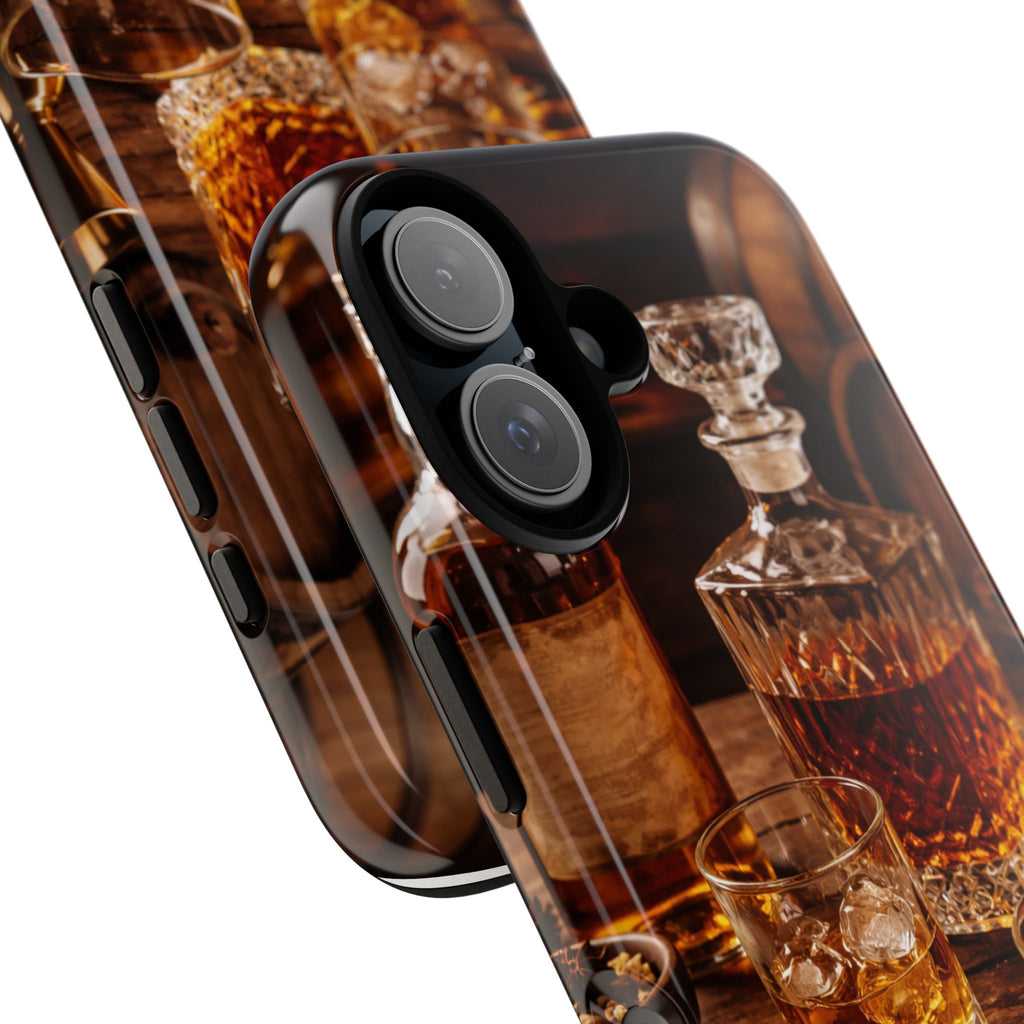 Whiskey Decanter Phone Case — Vintage Bar Spirits Protective Tough Case