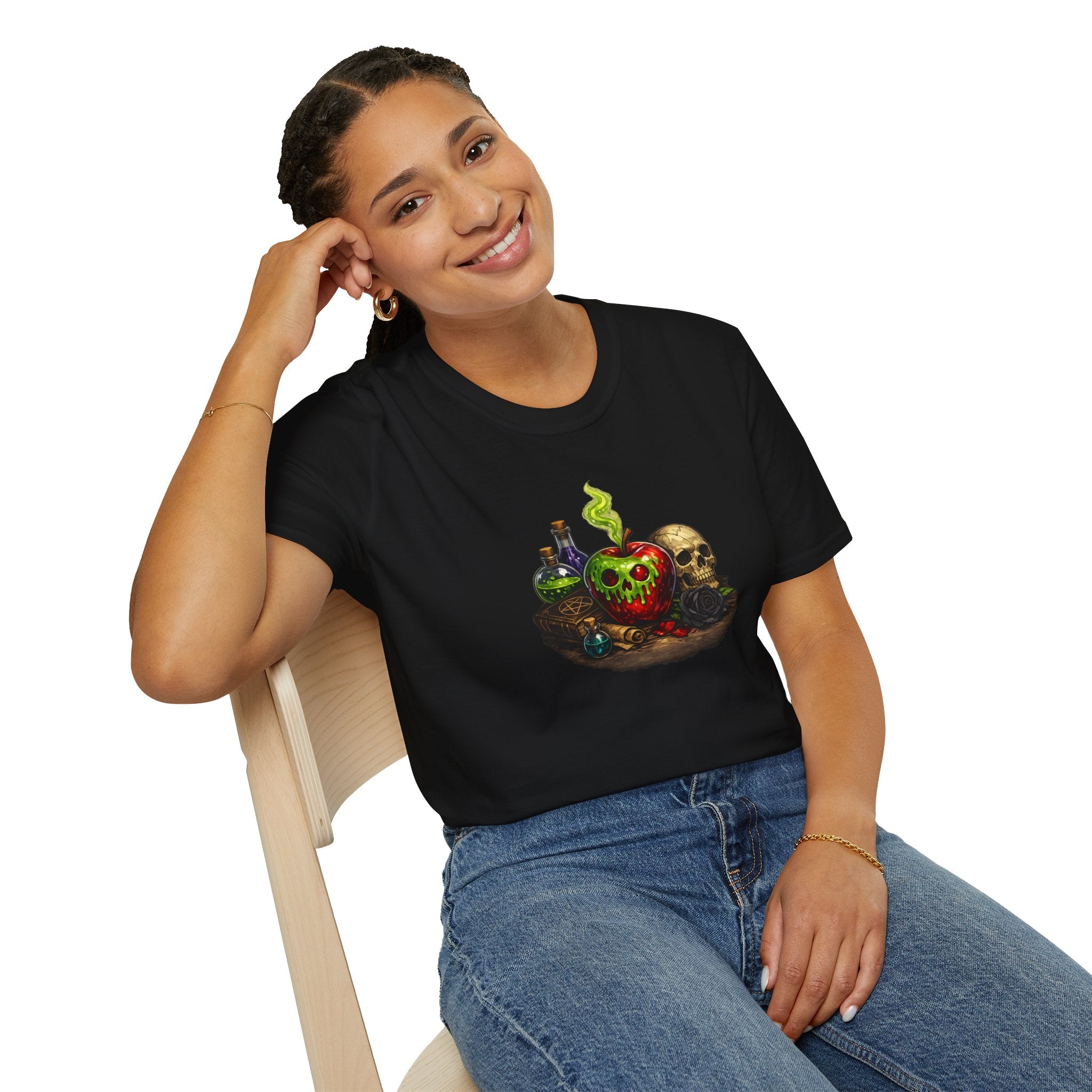 Poisoned Apple Skull T-Shirt — Witchy Potion Tee