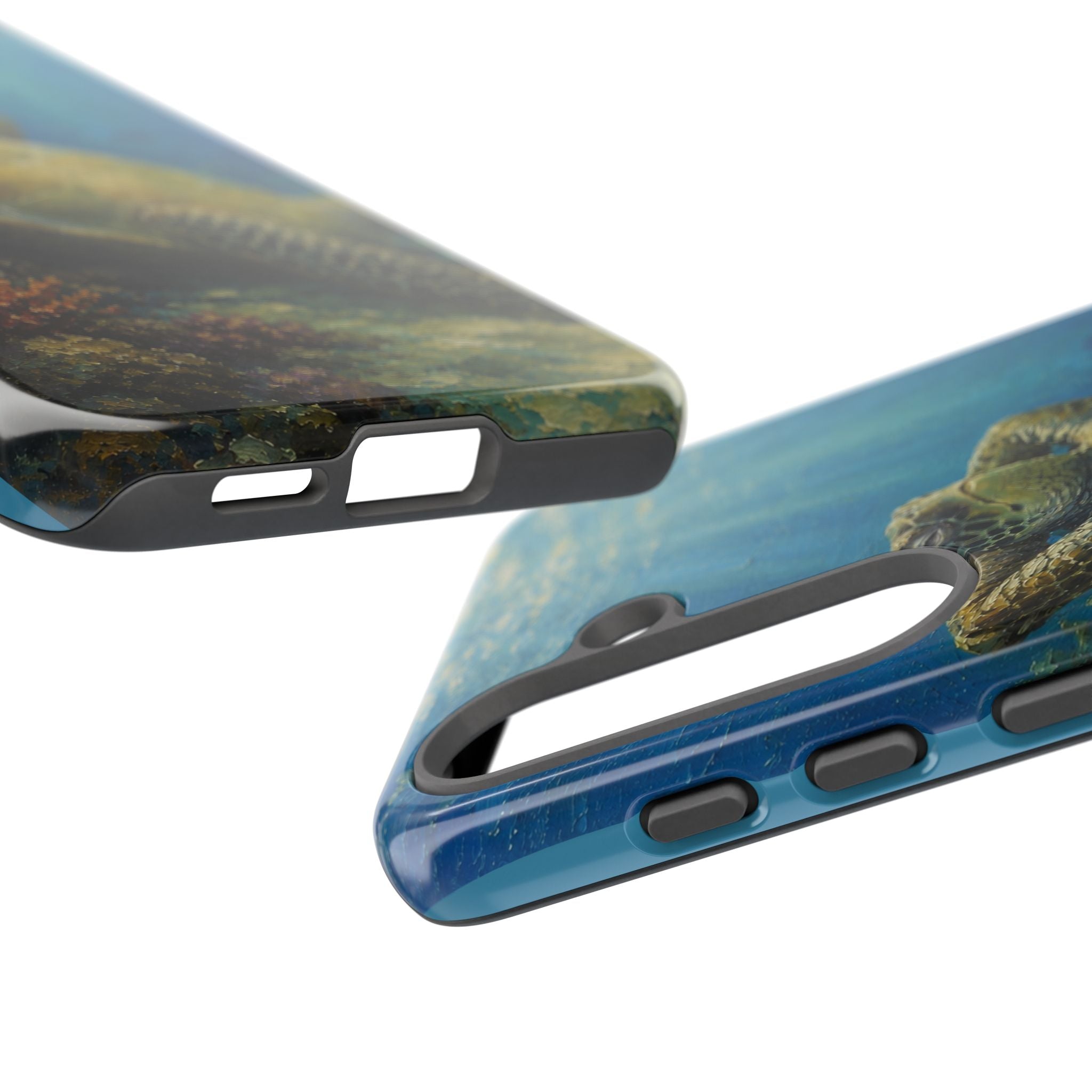 Sea Turtle Relaxation Phone Case — Ocean Underwater Art Protective Tough Case