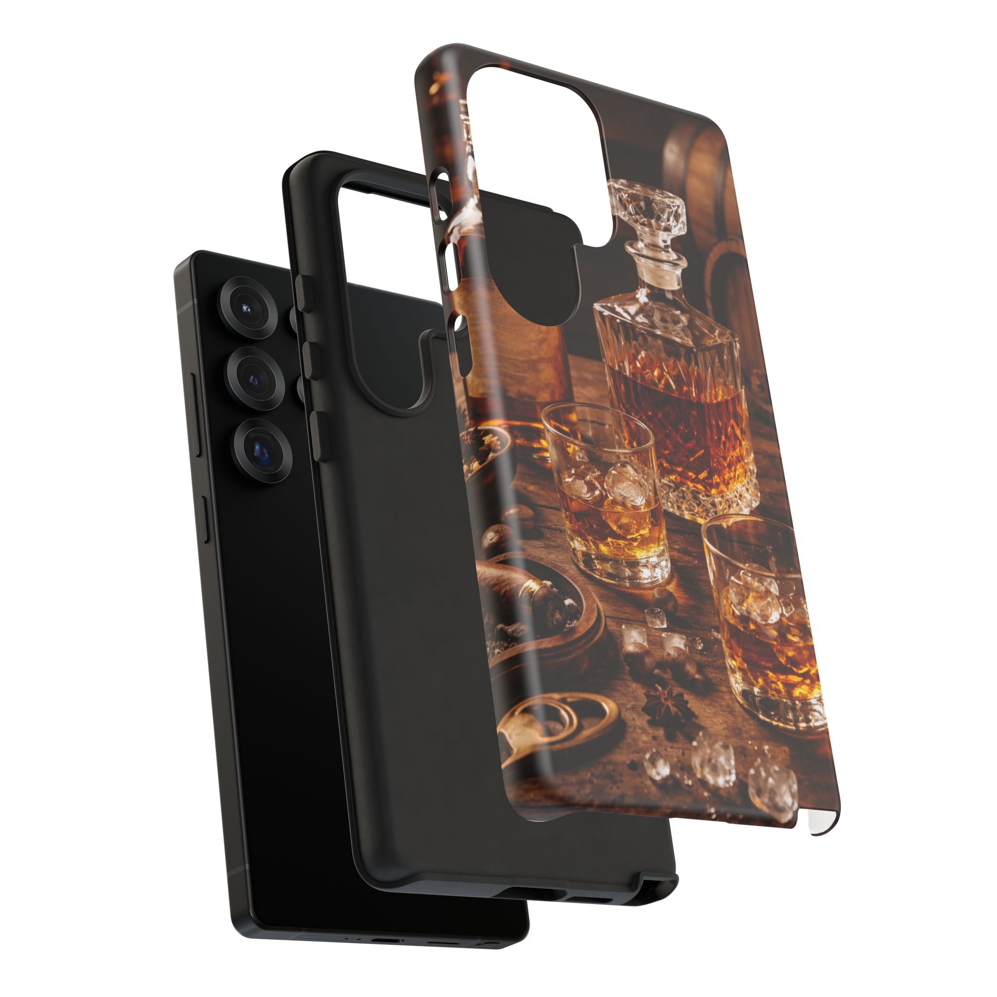 Whiskey Decanter Phone Case — Vintage Bar Spirits Protective Tough Case