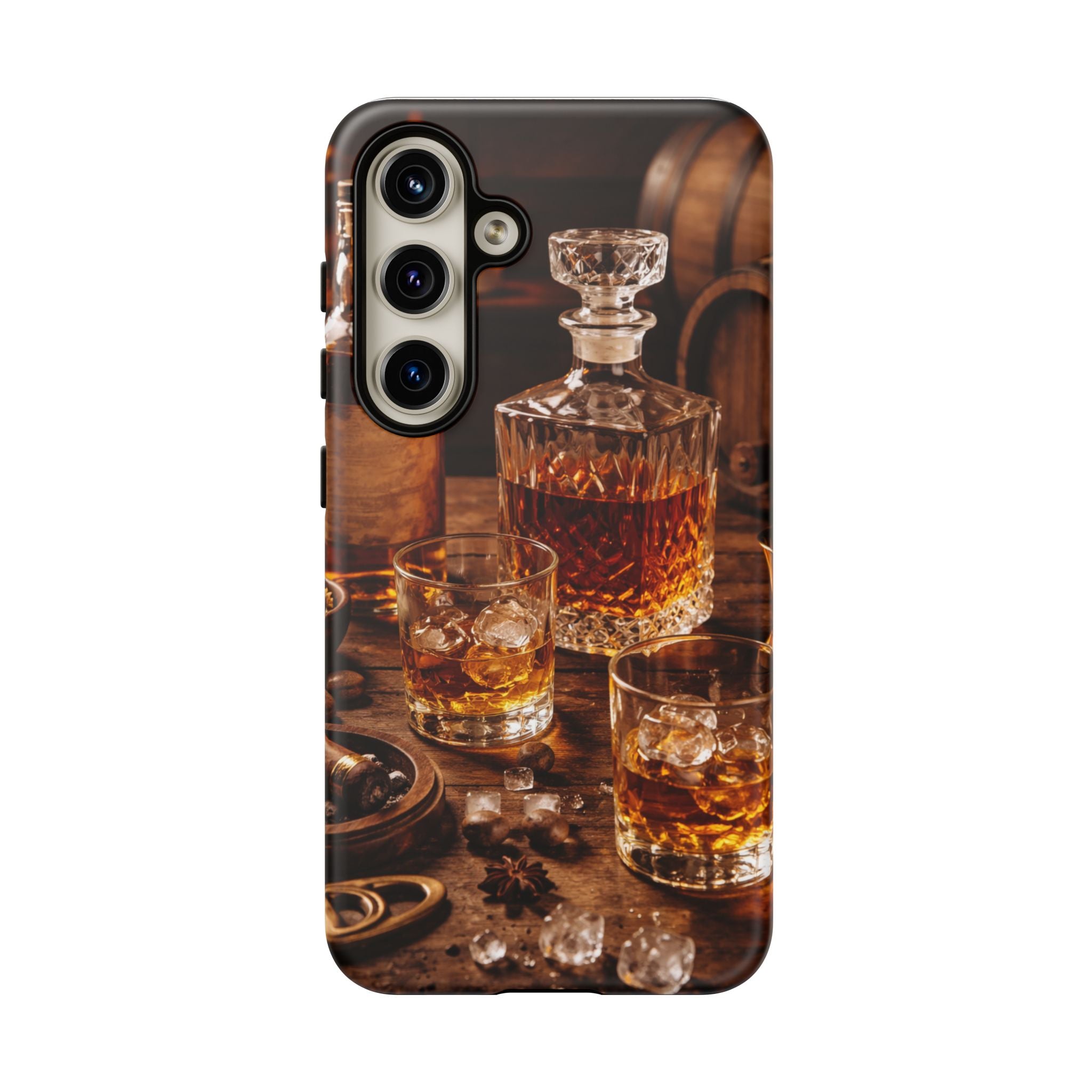 Whiskey Decanter Phone Case — Vintage Bar Spirits Protective Tough Case