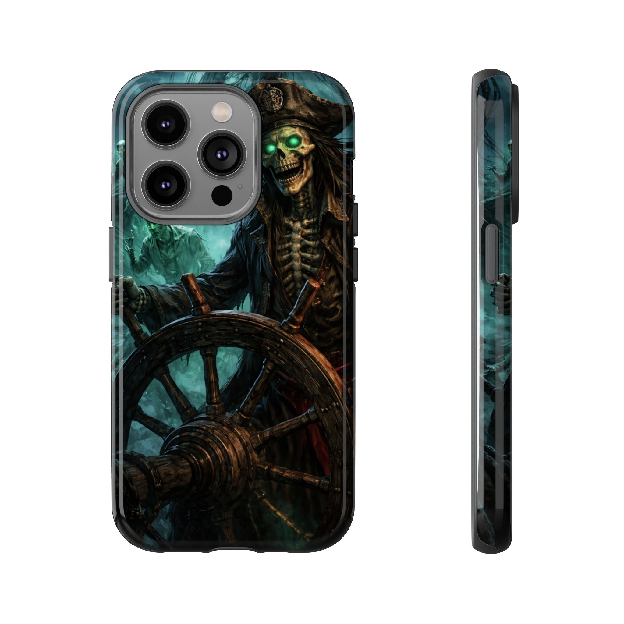 Pirate Skeleton Phone Case — Haunted Ship Captain iPhone Cover