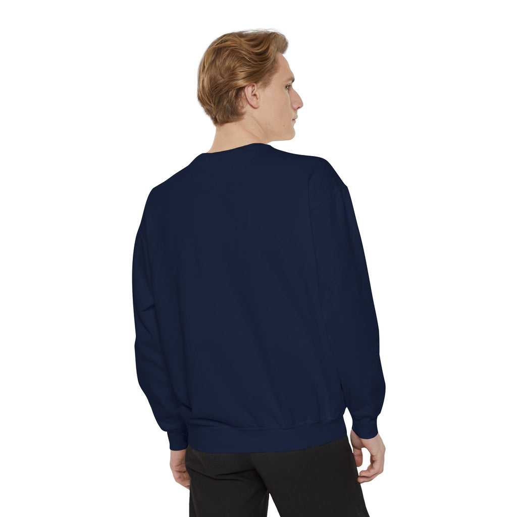 Dragon Night Sweatshirt — Mystical Purple Dragon Over Moonlit Village