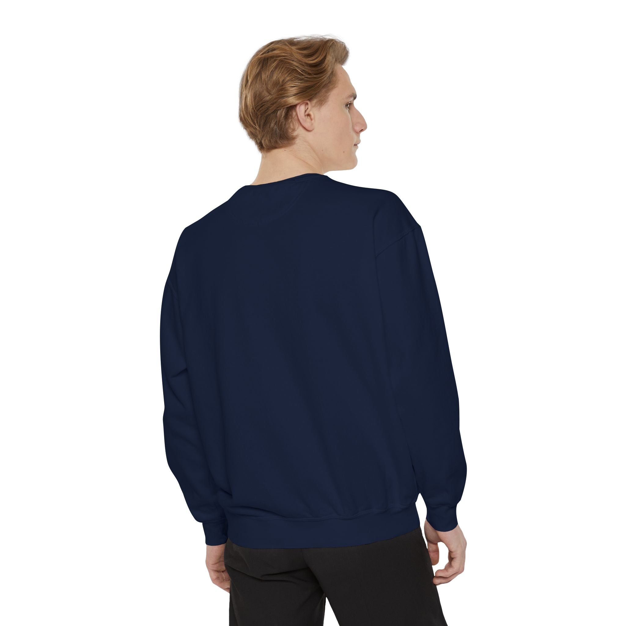 Dragon Night Sweatshirt — Mystical Purple Dragon Over Moonlit Village