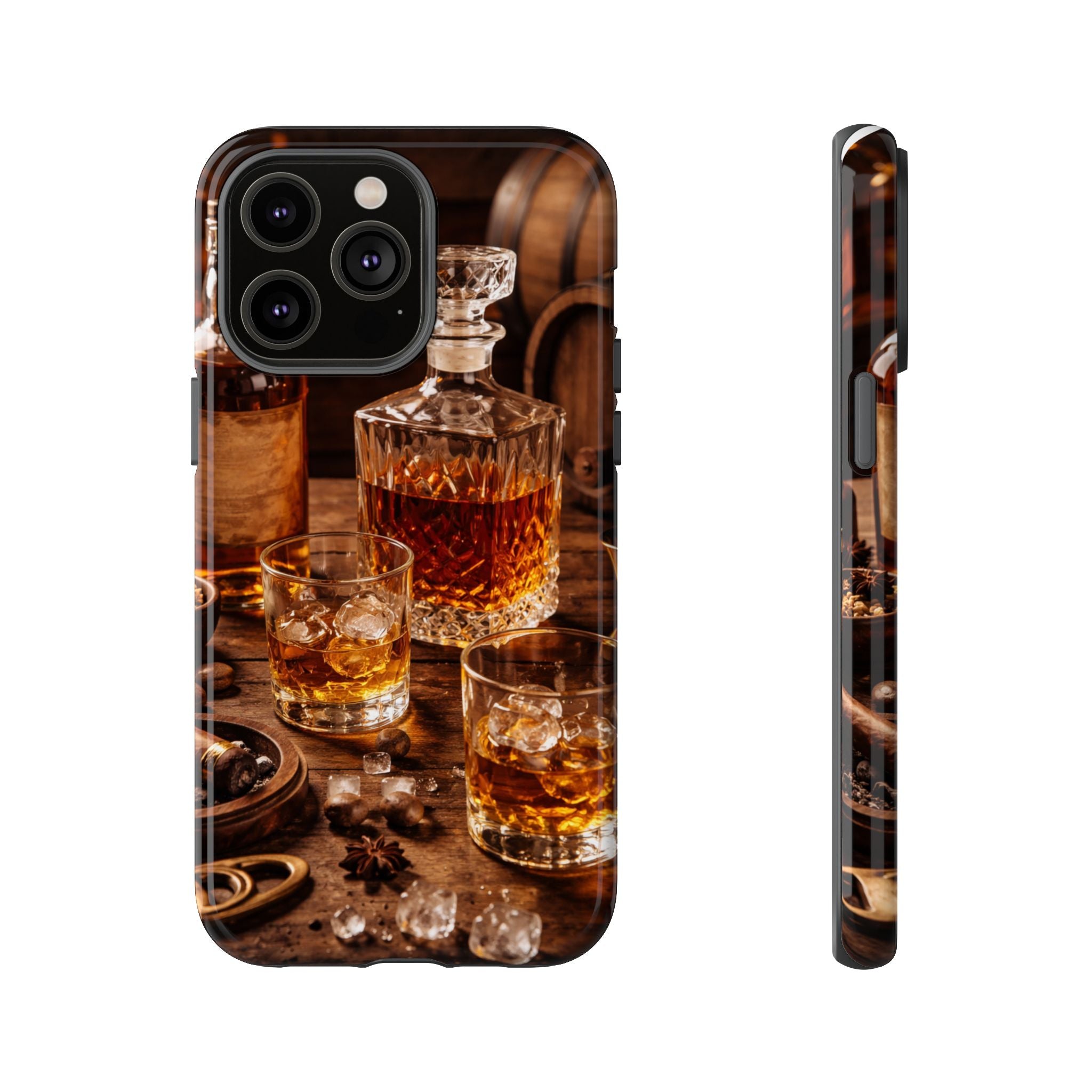 Whiskey Decanter Phone Case — Vintage Bar Spirits Protective Tough Case