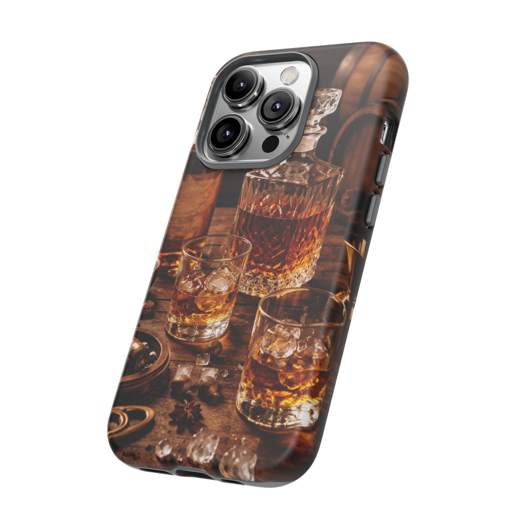 Whiskey Decanter Phone Case — Vintage Bar Spirits Protective Tough Case
