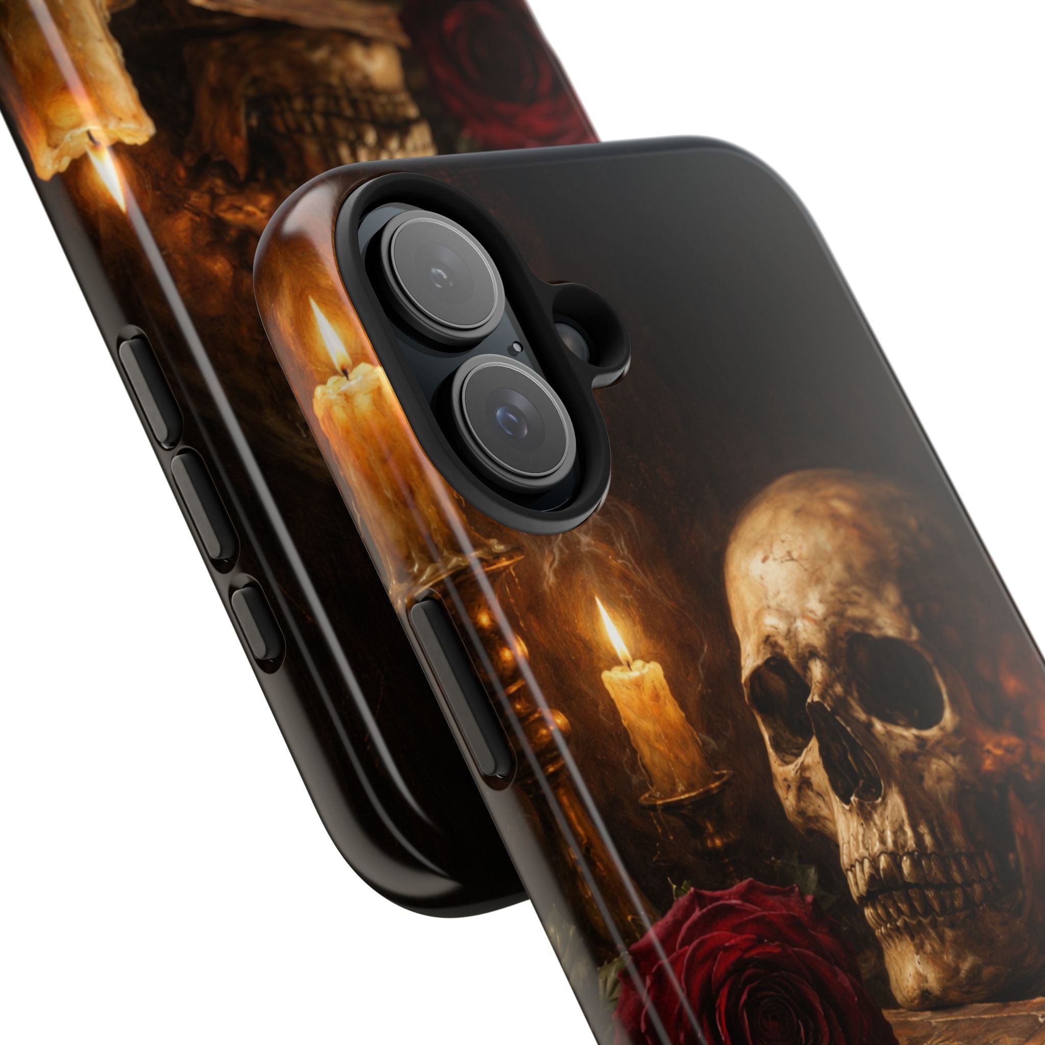 Skull & Candle Tough Phone Case — Memento Mori Protective Cover