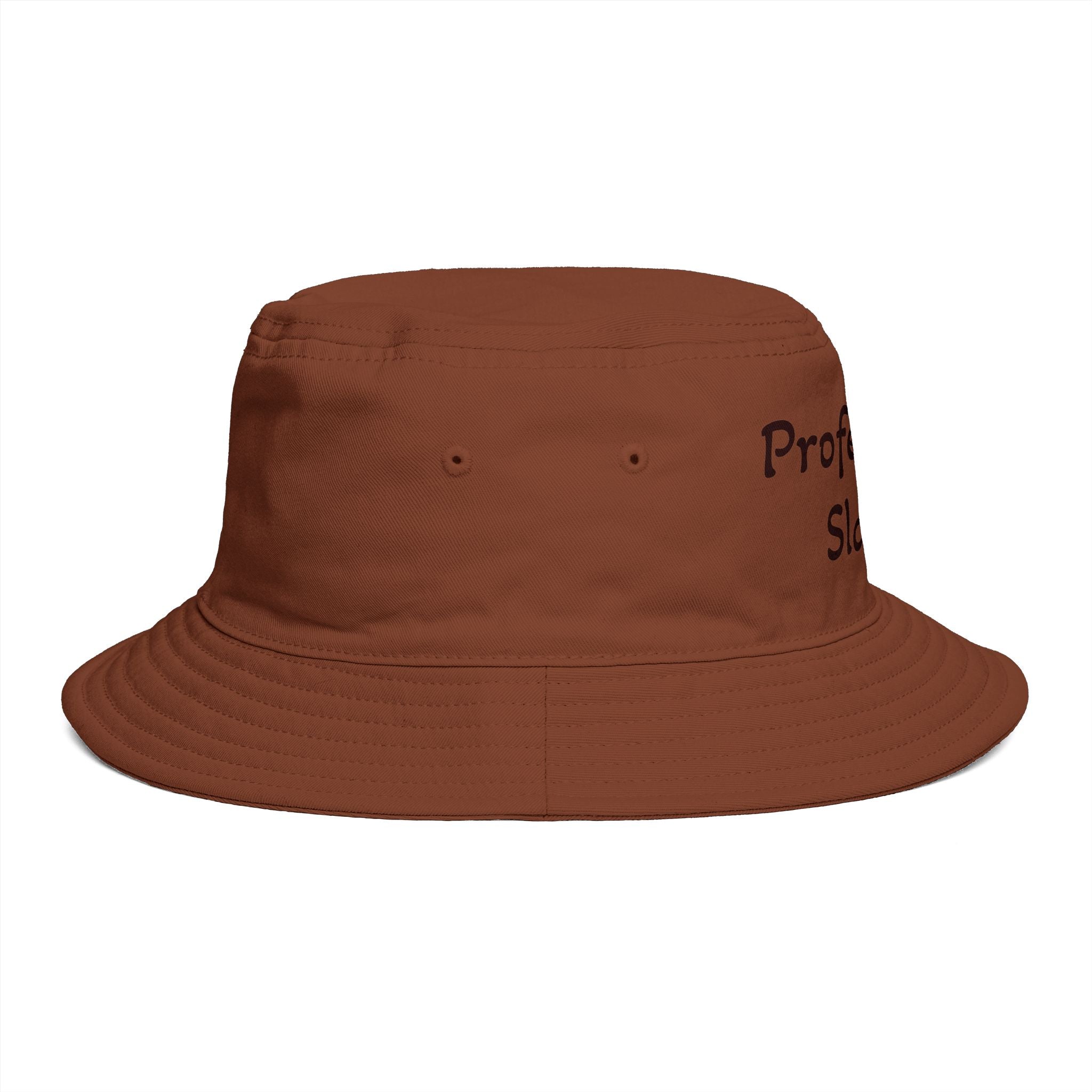 Professional Slacker Bucket Hat — Funny Casual Brim Hat for Laid-Back Style