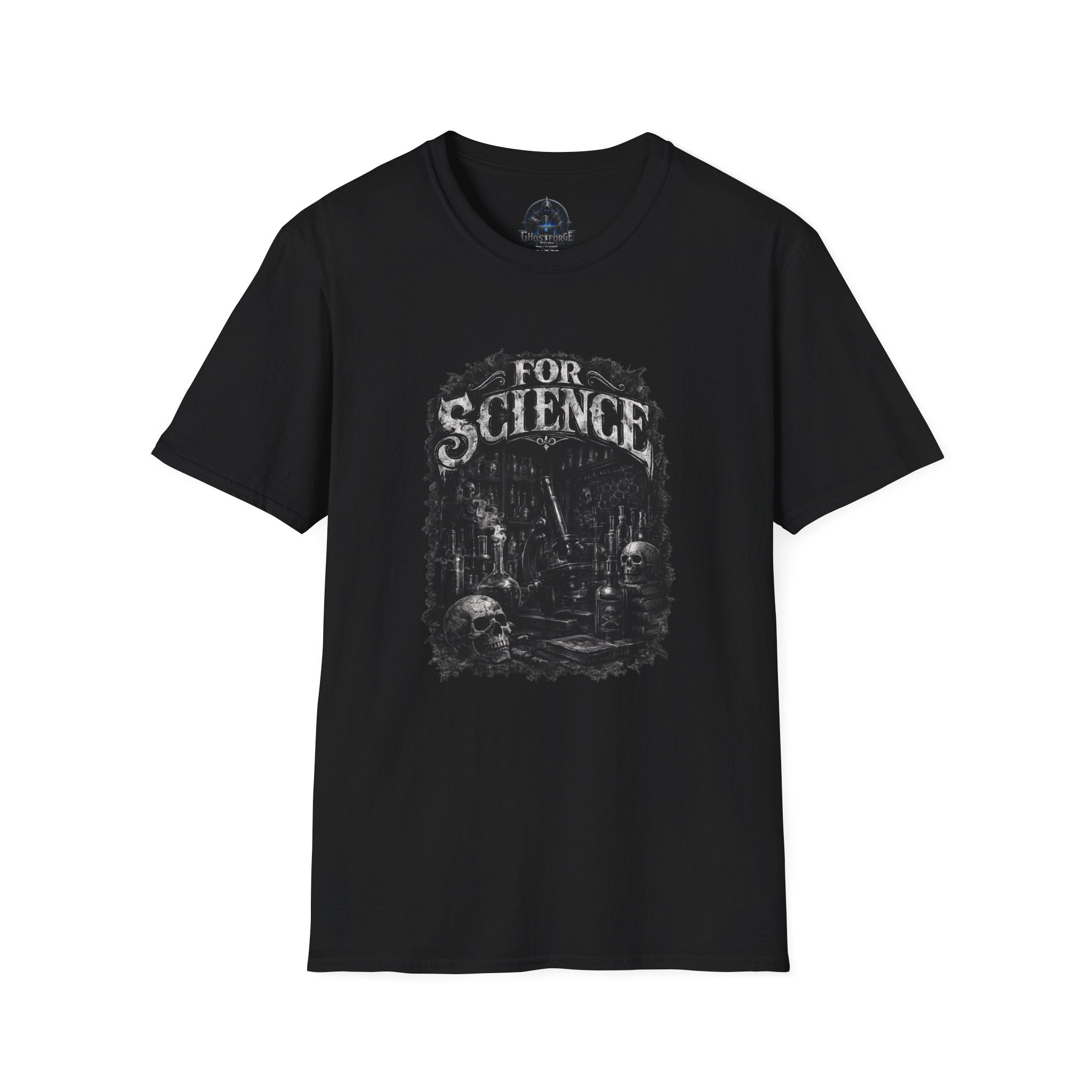 For Science T-Shirt — Dark Vintage Science Graphic Tee