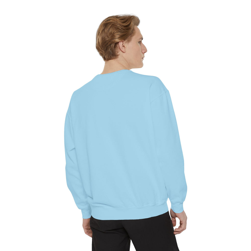Dragon Night Sweatshirt — Mystical Purple Dragon Over Moonlit Village