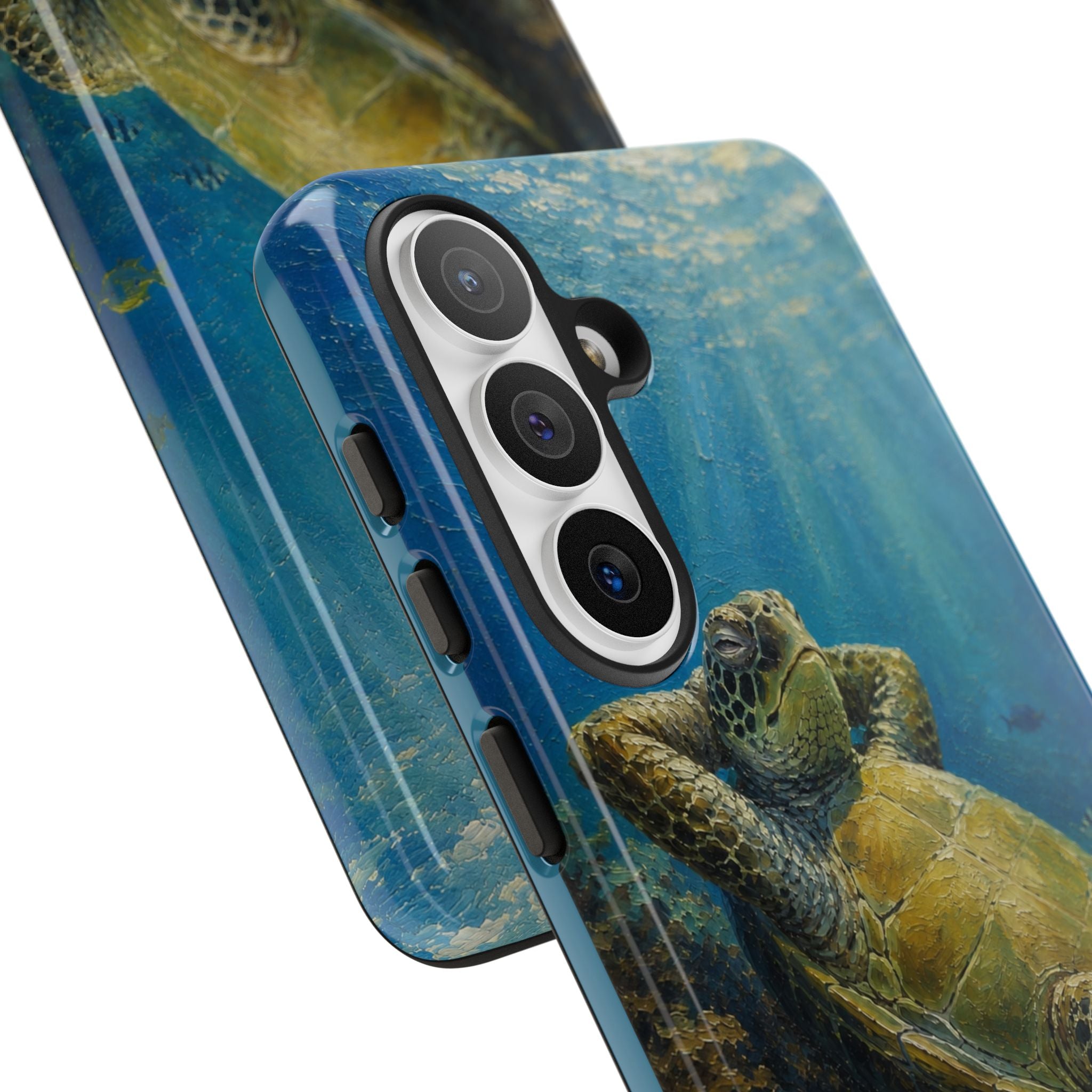Sea Turtle Relaxation Phone Case — Ocean Underwater Art Protective Tough Case
