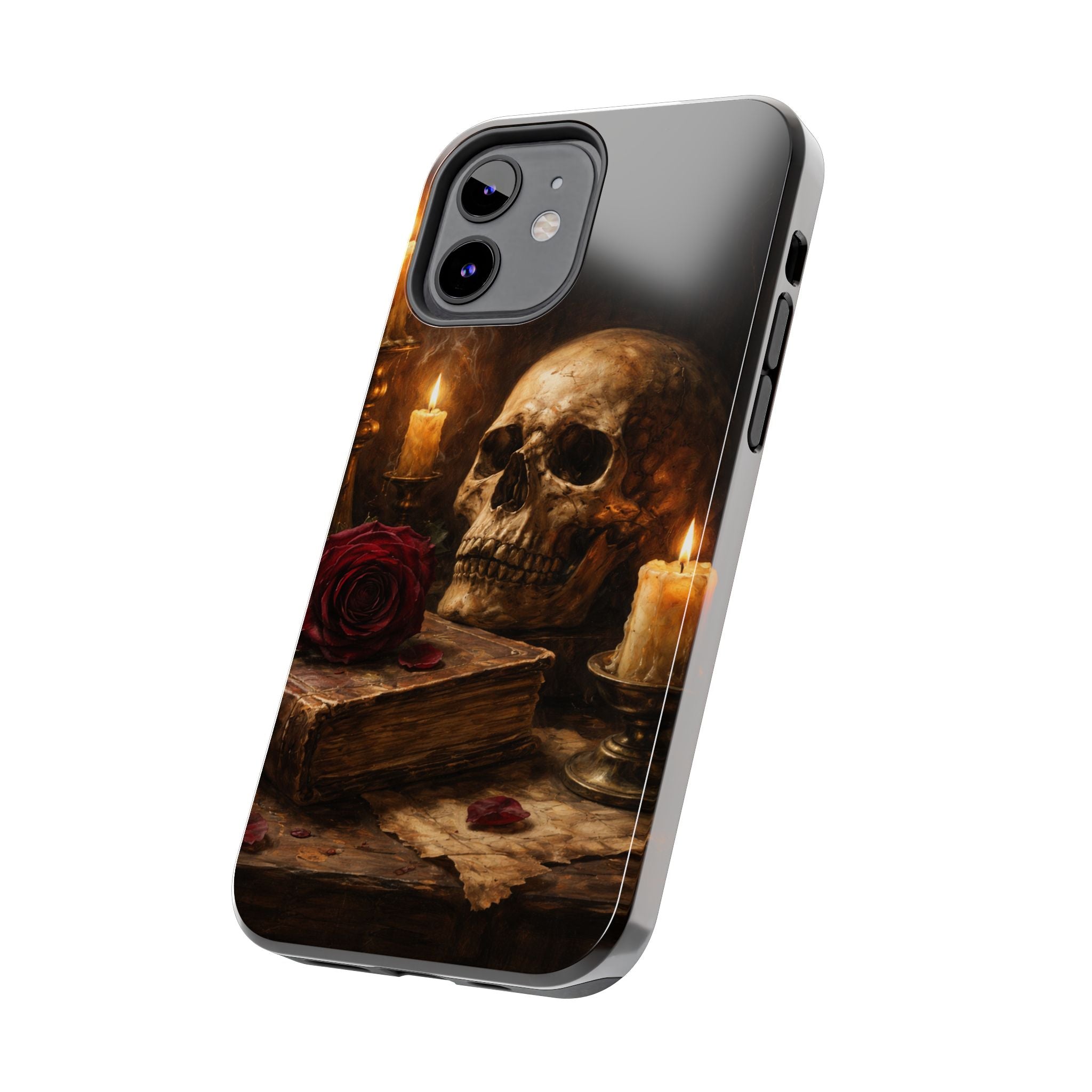 Skull & Candle Tough Phone Case — Memento Mori Protective Cover