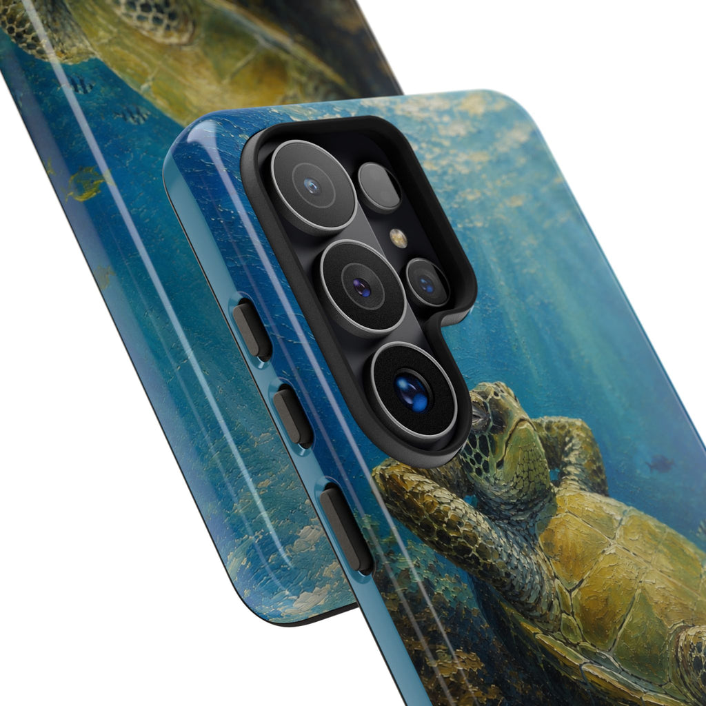 Sea Turtle Relaxation Phone Case — Ocean Underwater Art Protective Tough Case