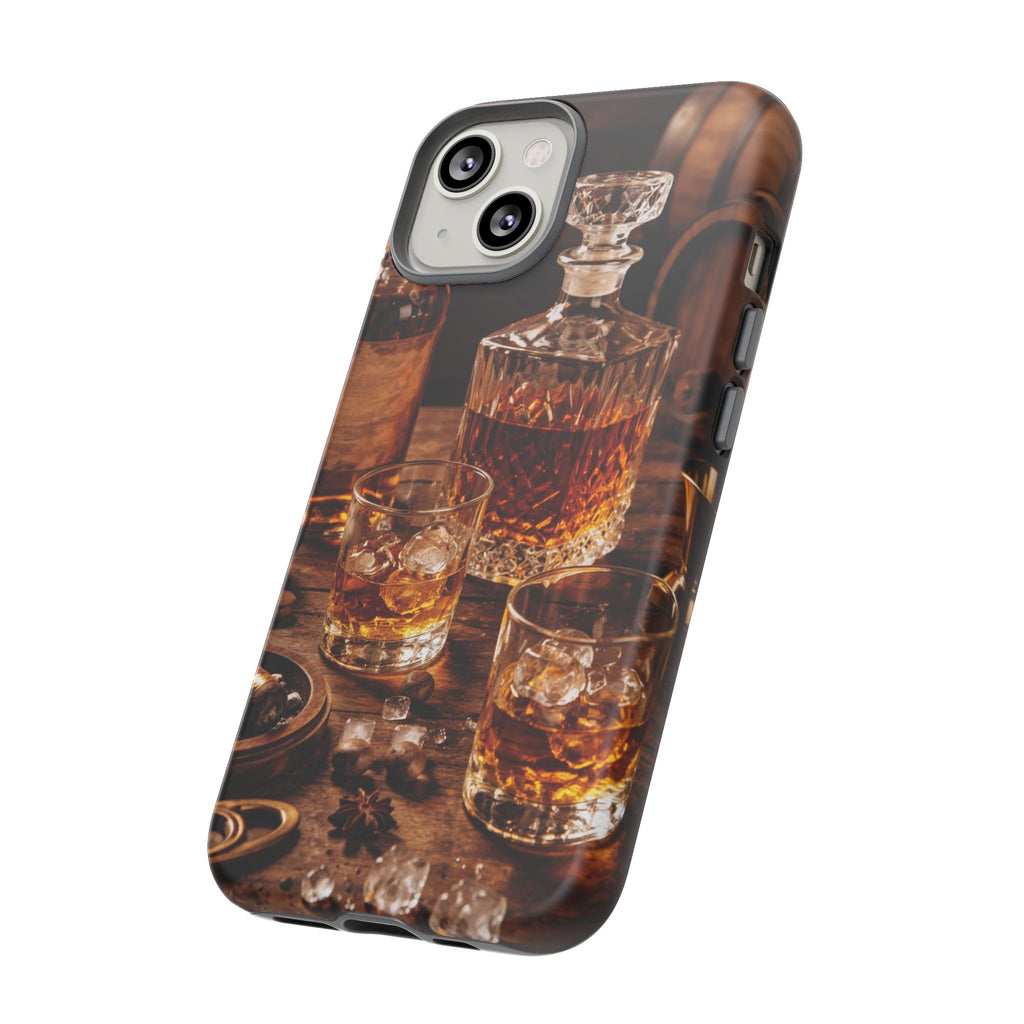 Whiskey Decanter Phone Case — Vintage Bar Spirits Protective Tough Case