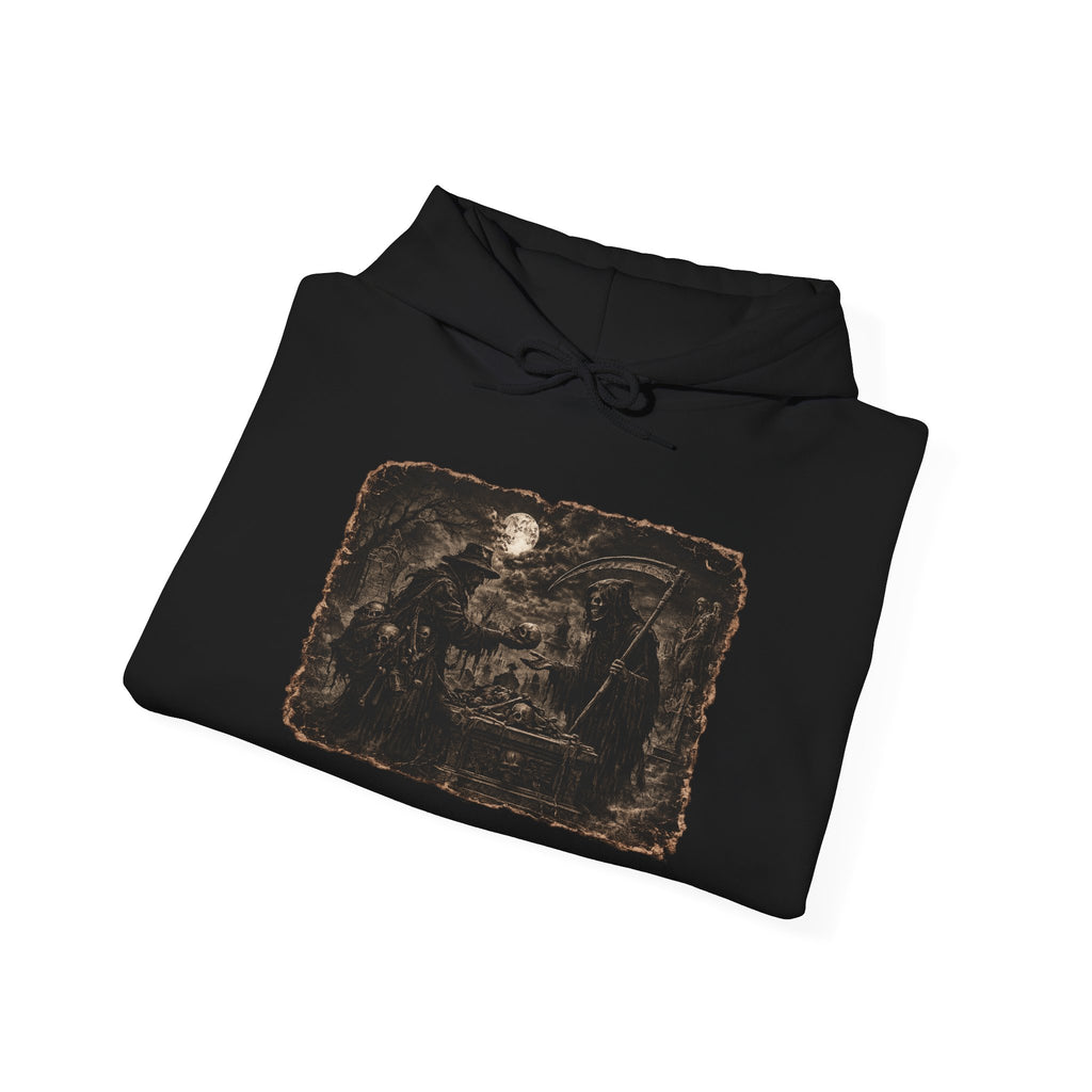 Vintage Reaper and Bone Collector Hoodie — Moon & Bone Graphic Sweatshirt