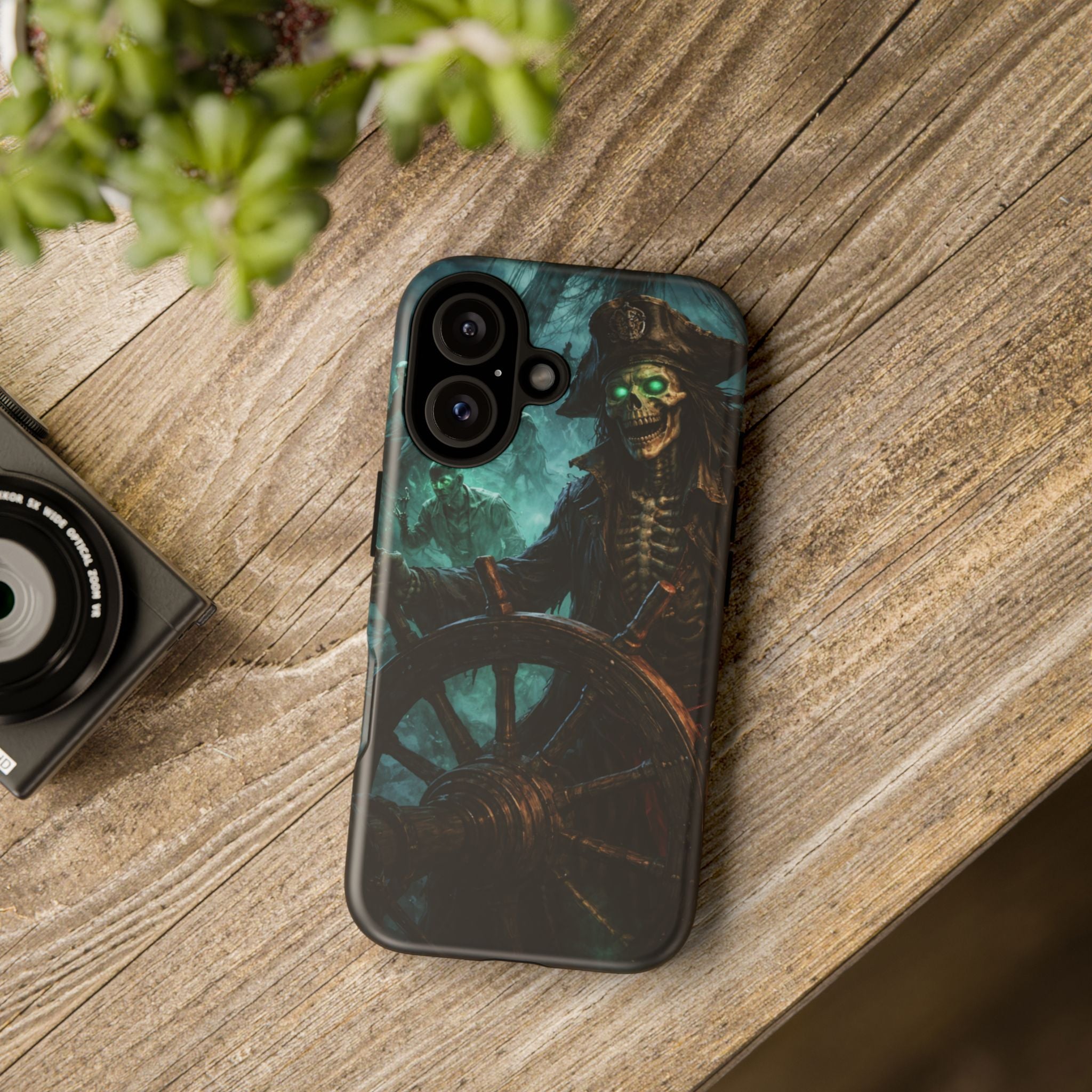 Pirate Skeleton Phone Case — Haunted Ship Captain iPhone Cover